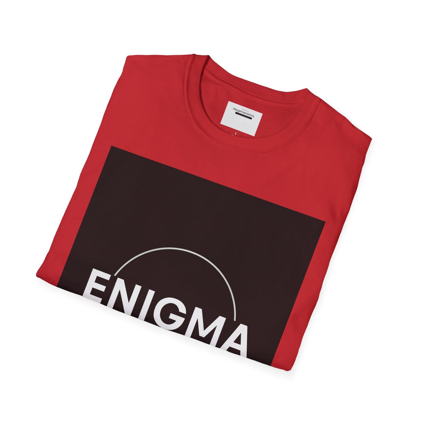 Unisex Enigma Softstyle T-Shirt , Unique Gift , Minimalist "ENIGMA" T-Shirt, Mystery & Inspiration Shirt, Comfortable Everyday Shirt