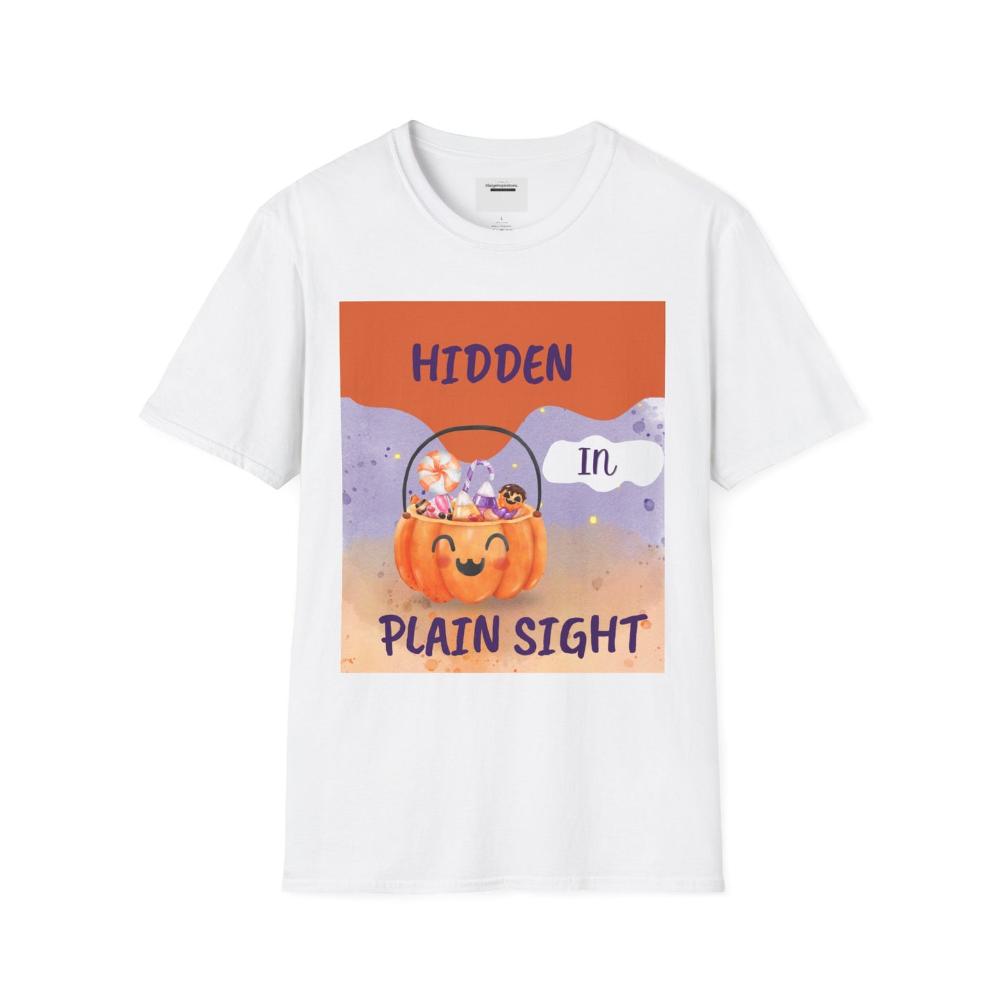 Halloween Pumpkin T-Shirt | Hidden in Plain Sight | Keep It Private T-Shirt for Fall, Keep It Private. Wear It Bold, Spooky Season,