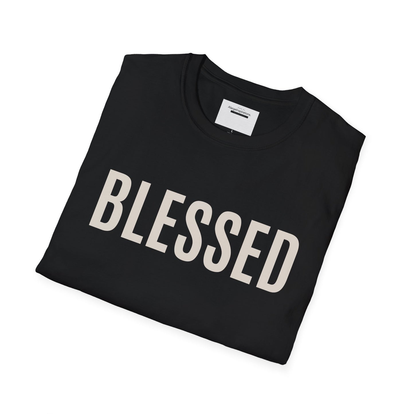 Blessed T-Shirt | Minimal Faith Typography Tee | Christian Inspirational Shirt | Simple Word T Shirt