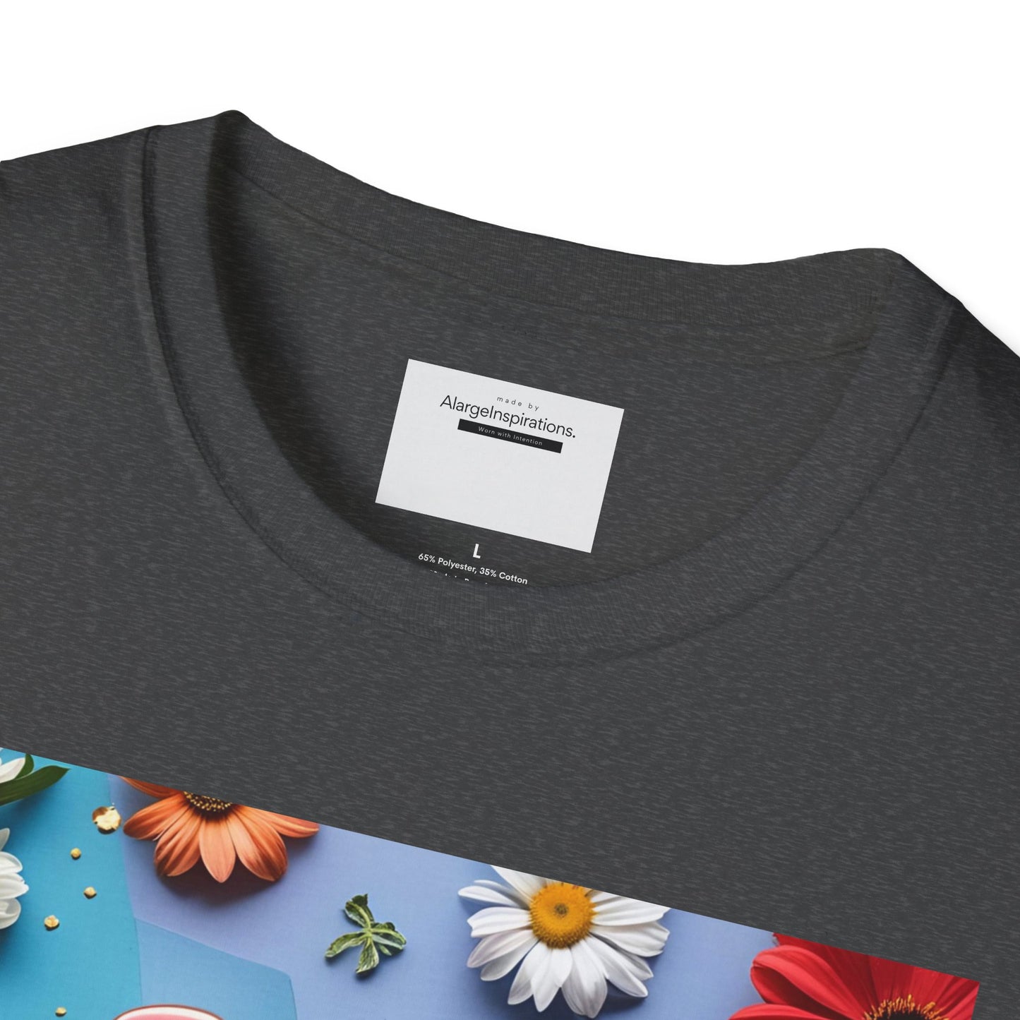 Joy is Coming Floral T-Shirt,Gift for Friends, Positive Vibes, Spring & Summer Style, Motivational Apparel, Encouragement Gift for Women