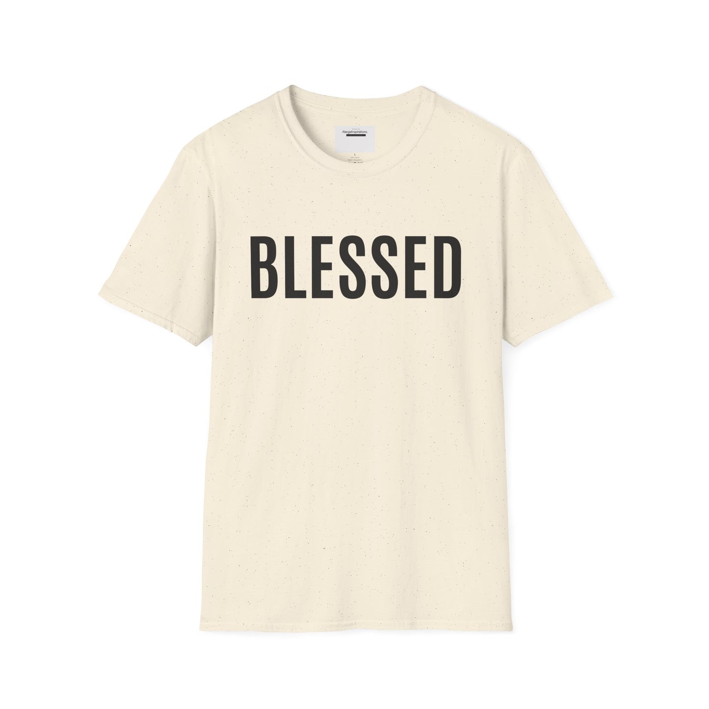 Blessed T-Shirt | Minimal Faith Typography Tee | Christian Inspirational Shirt | Simple Word T Shirt