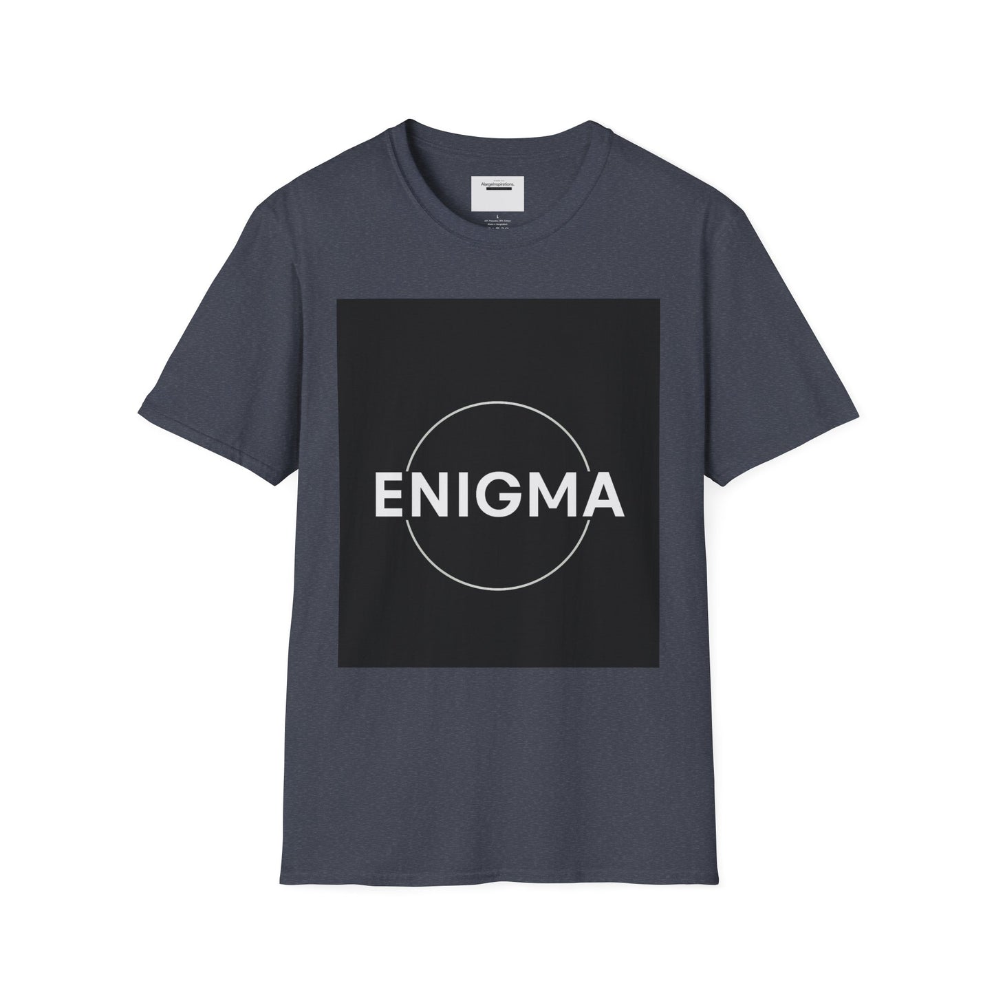 Unisex Enigma Softstyle T-Shirt , Unique Gift , Minimalist "ENIGMA" T-Shirt, Mystery & Inspiration Shirt, Comfortable Everyday Shirt