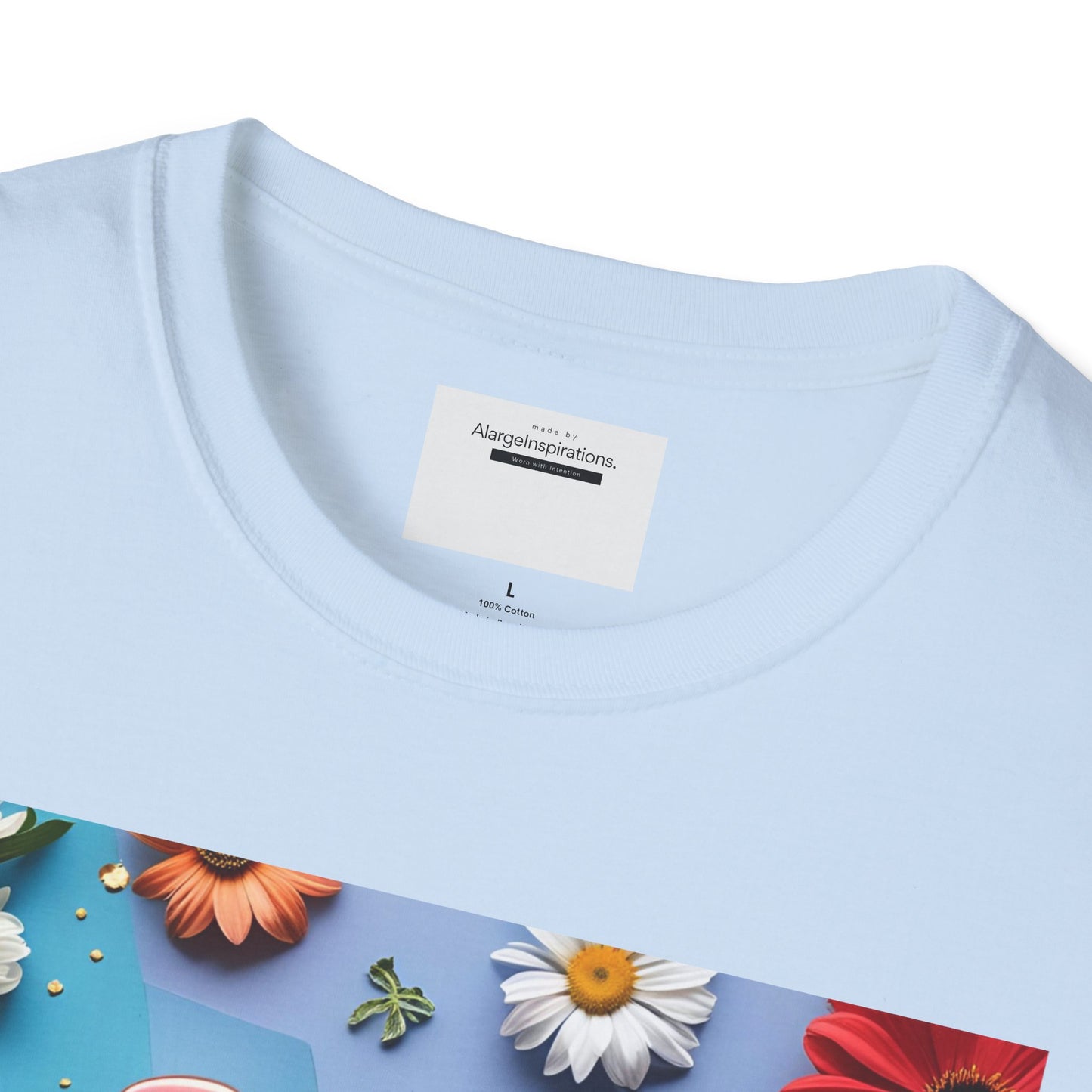 Joy is Coming Floral T-Shirt,Gift for Friends, Positive Vibes, Spring & Summer Style, Motivational Apparel, Encouragement Gift for Women