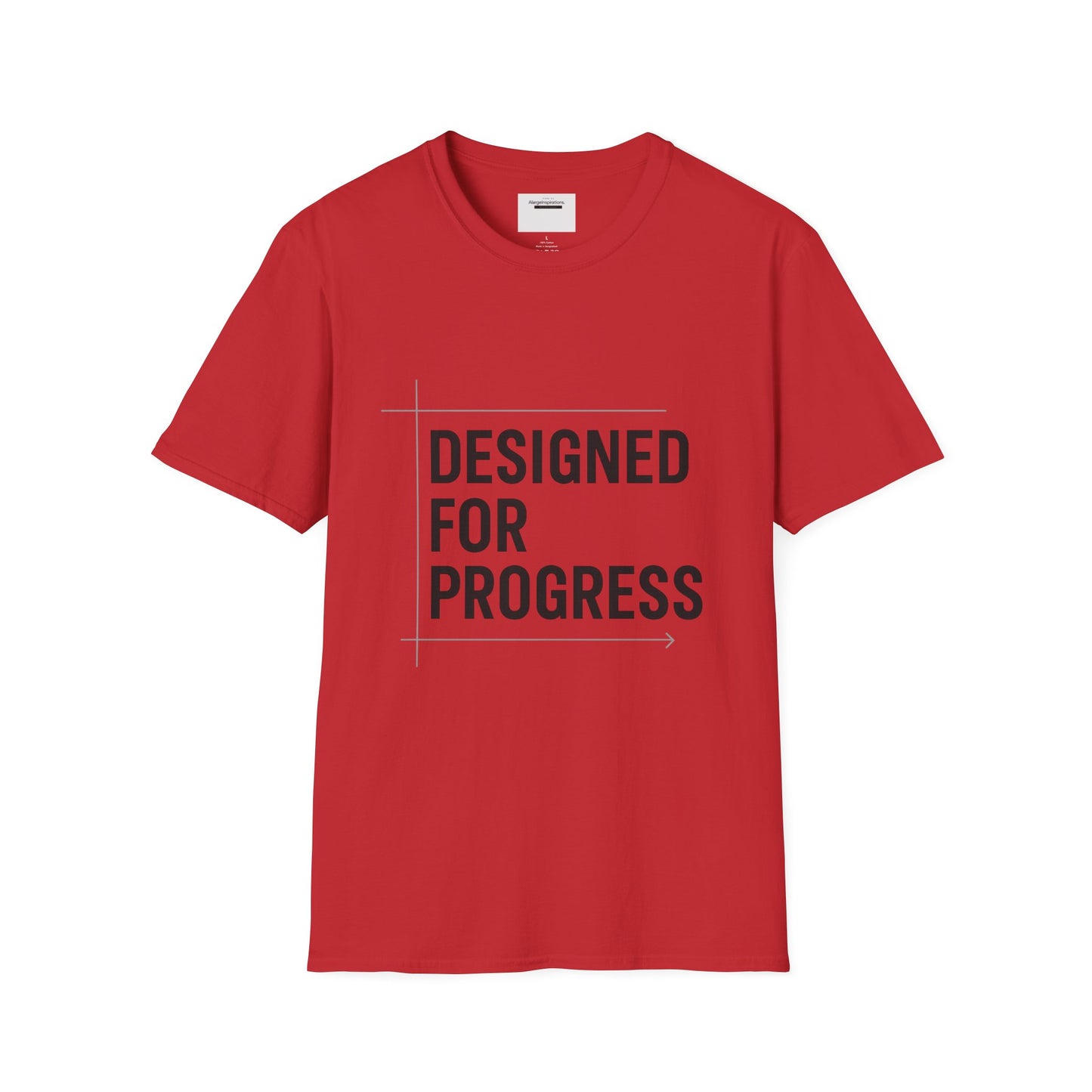 Designed for Progress Shirt , Blueprint Style Motivational Tee, Minimalist Technical Design, Engineer Designer Mindset, Growth QuoteShirt
