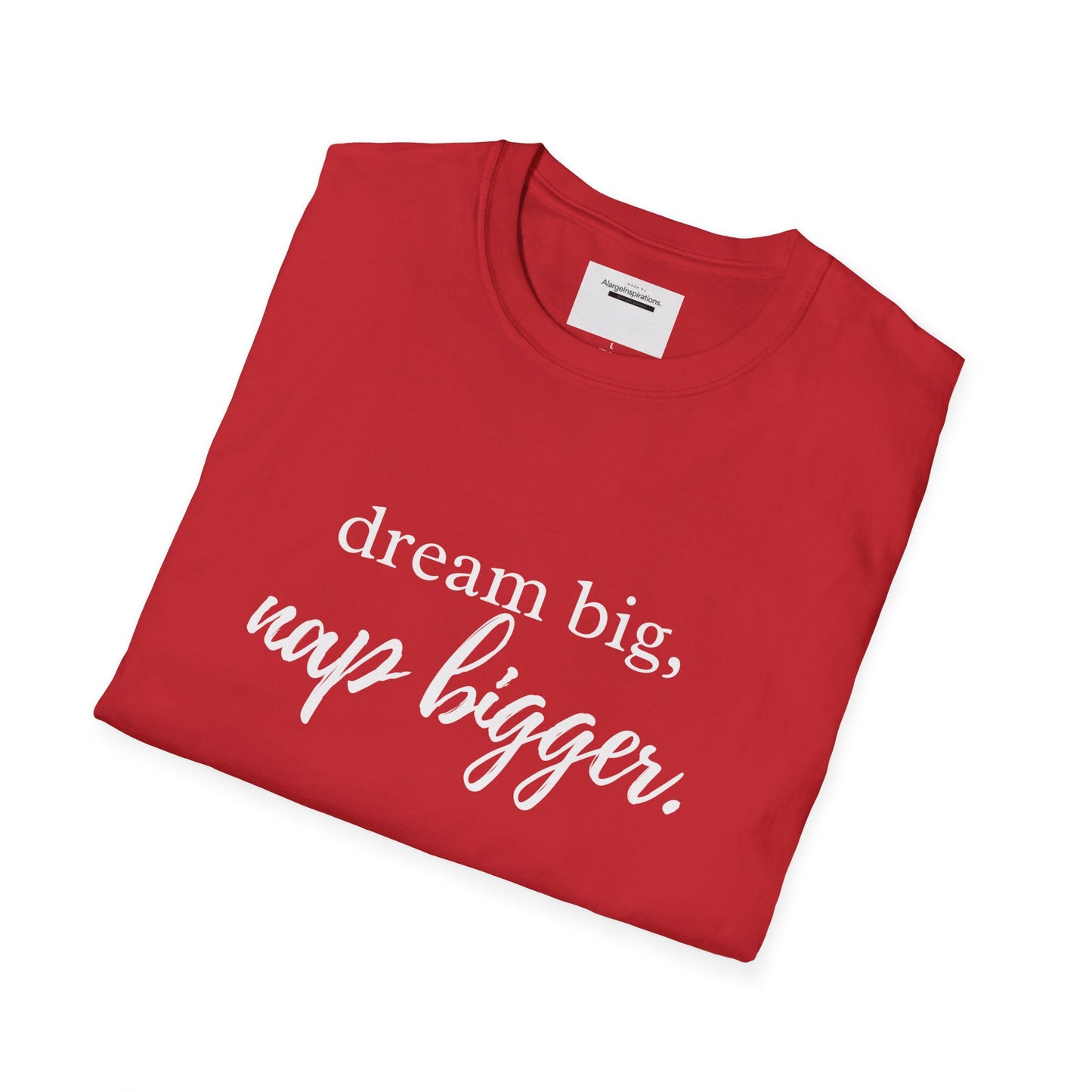 Dream Big Nap Bigger T-Shirt | Funny Sleep Quote Tee | Minimal Typography Shirt | Sarcastic Motivational Apparel | Nap Lover Apparel
