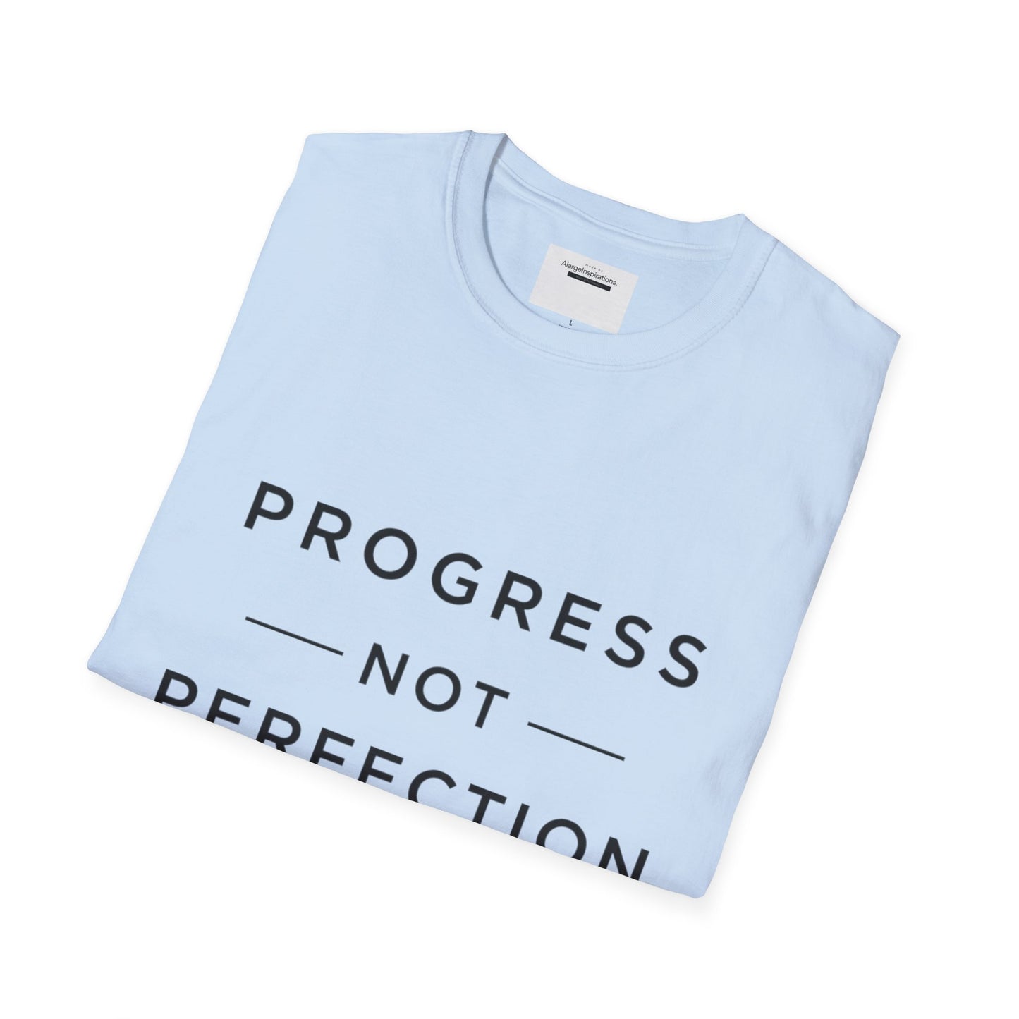 Progress Not Perfection T-Shirt | Sarcastic Motivational Tee | Anti Perfectionism Humor | Real Life Motivation Shirt |Relatable Quote Tee