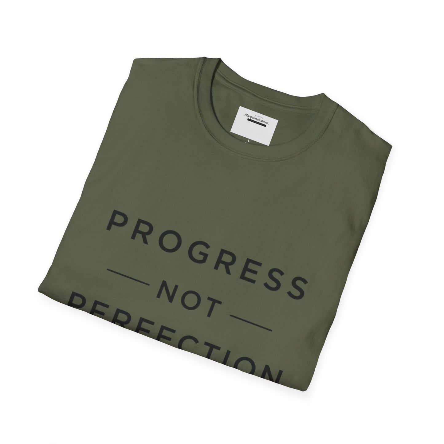 Progress Not Perfection T-Shirt | Sarcastic Motivational Tee | Anti Perfectionism Humor | Real Life Motivation Shirt |Relatable Quote Tee