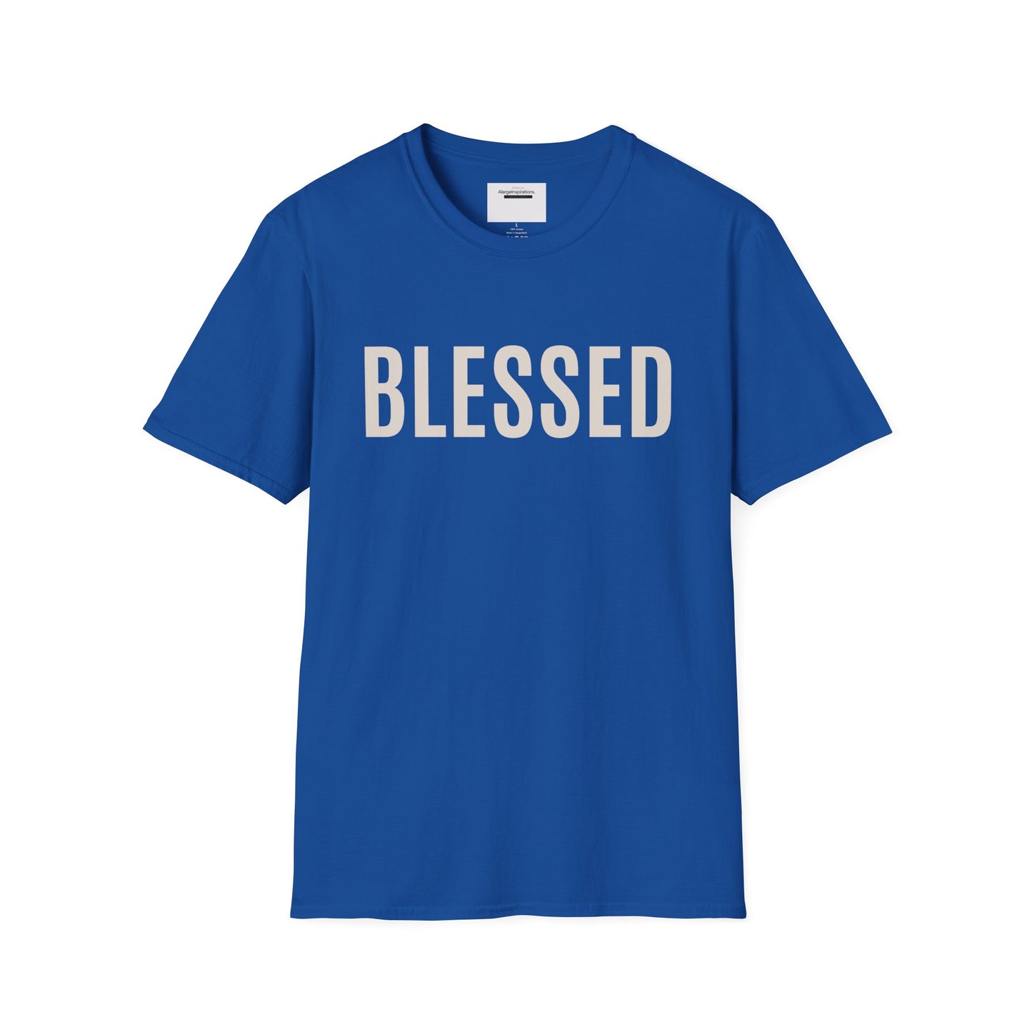 Blessed T-Shirt | Minimal Faith Typography Tee | Christian Inspirational Shirt | Simple Word T Shirt