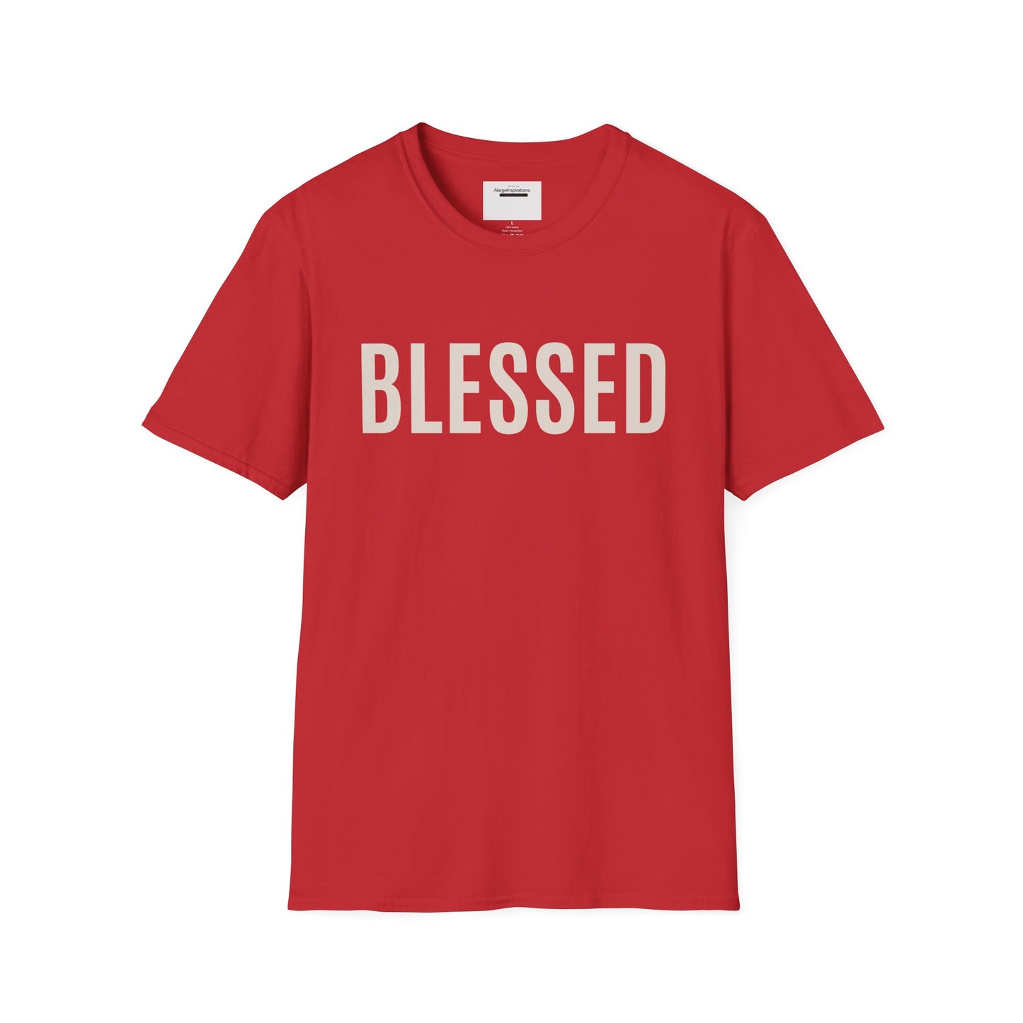Blessed T-Shirt | Minimal Faith Typography Tee | Christian Inspirational Shirt | Simple Word T Shirt
