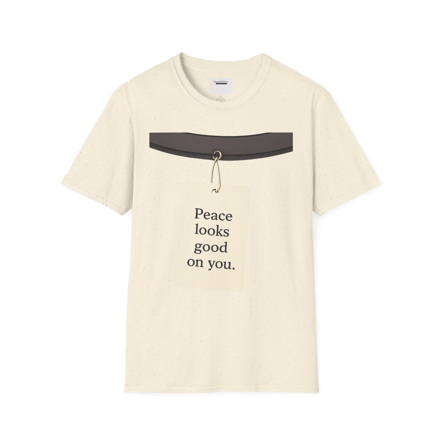 Peace Looks Good On You Shirt | Positive Affirmation Tee | Minimalist Self Love Quote | Calm Mindset Apparel | Thoughtful Gift