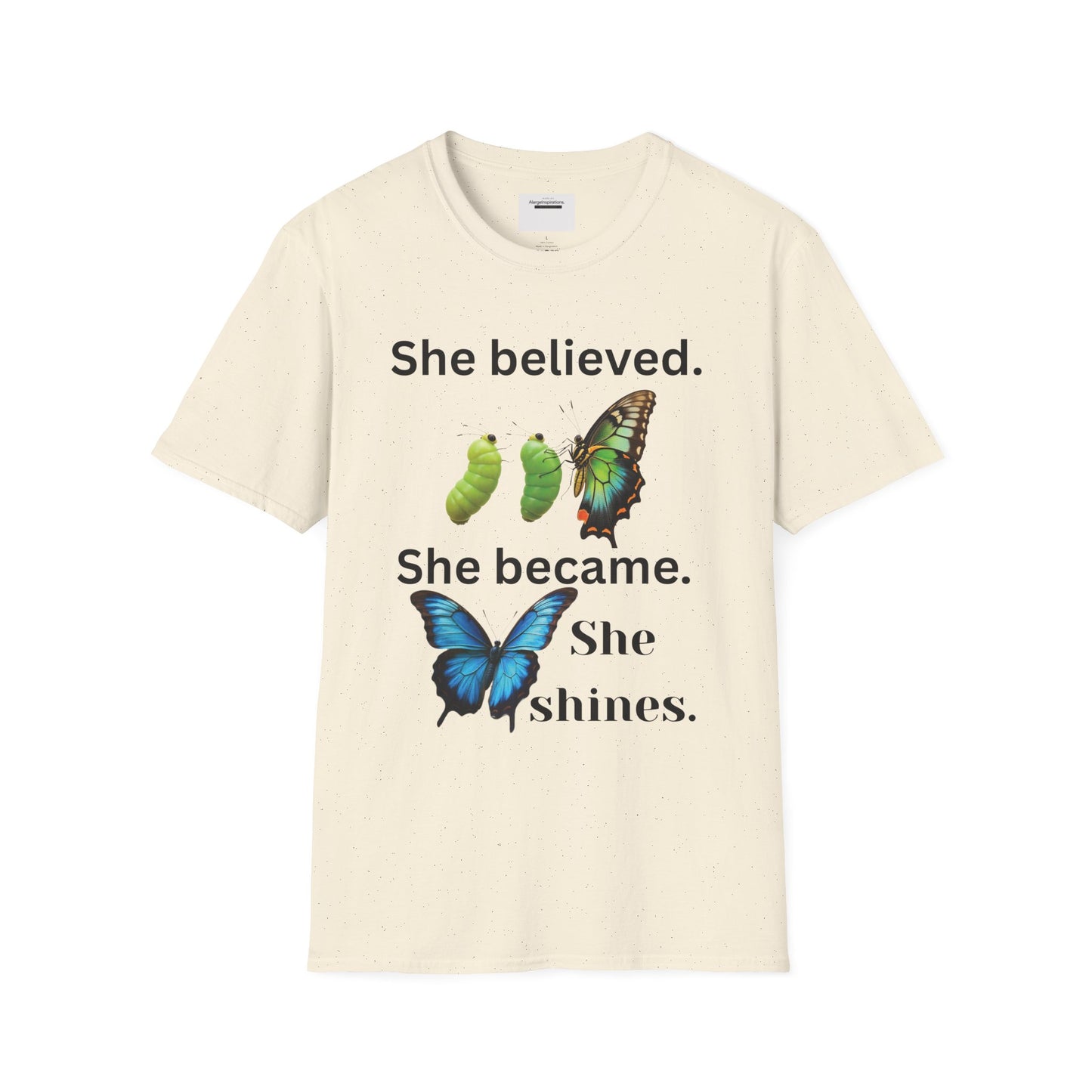 Inspirational Butterfly T-Shirt |feminine Motivational Tee for Growth, Self-Belief, Empowerment,Inspirational Butterfly Transformation Shirt