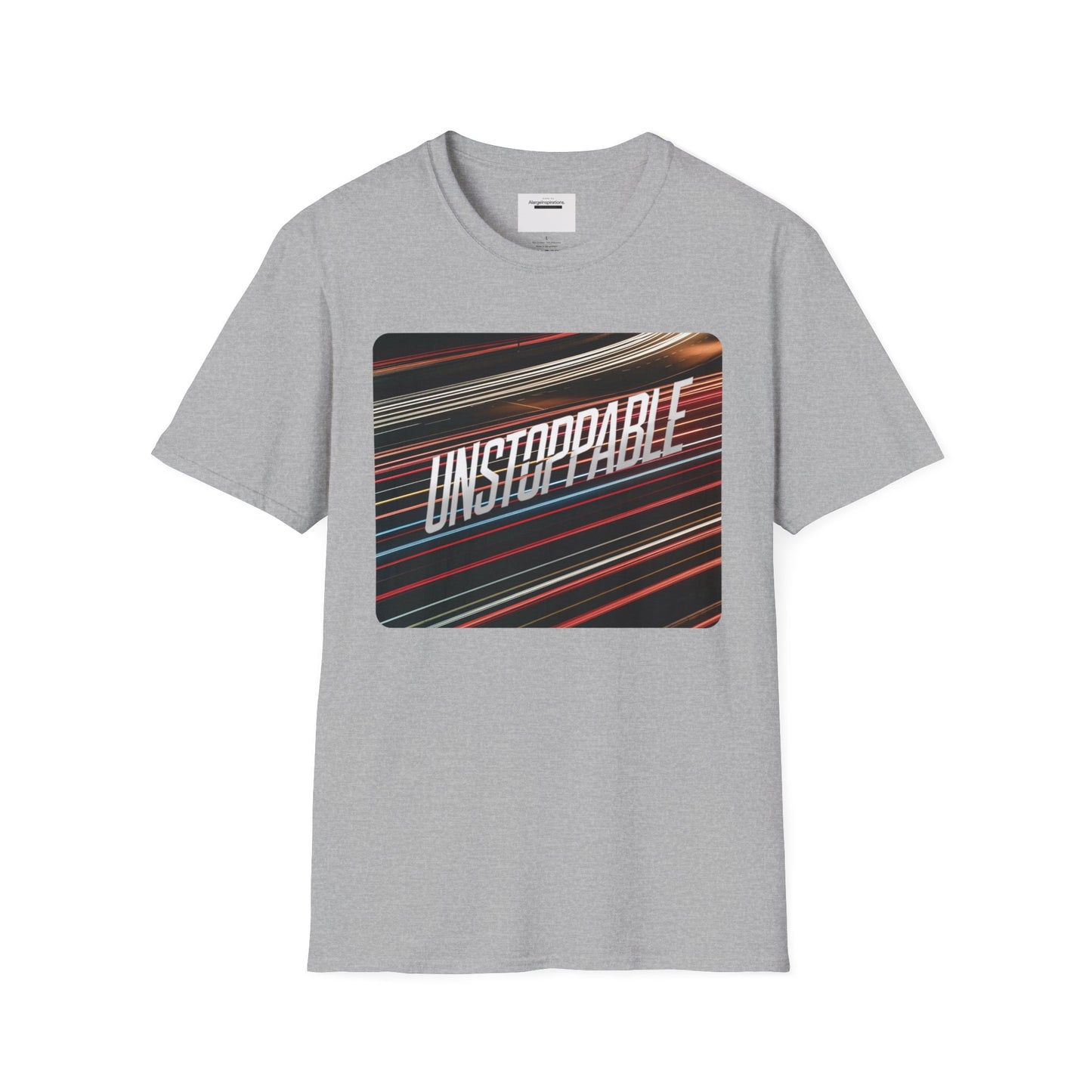 Unstoppable Unisex Softstyle T-Shirt, Motivational Shirt, Fitness Wear, Casual Outfit, Gift for Him/Her, Everyday Apparel, Goal getter,