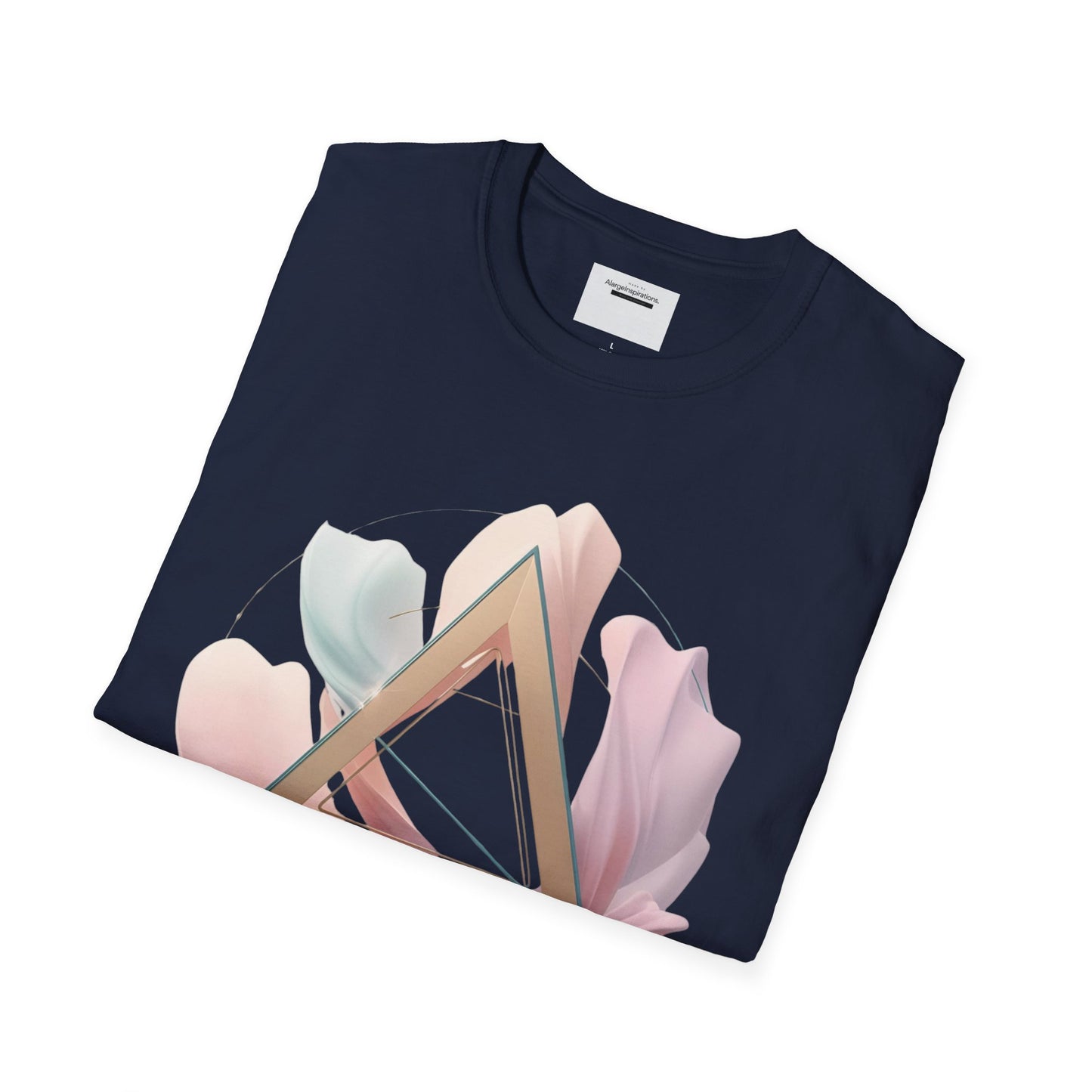 Blooming Vibes Unisex Softstyle T-Shirt, Floral Tee, Feminine Style Shirt, Spring Outfit, Gift for Her, Nature Lover Tee,Self Love Shirt