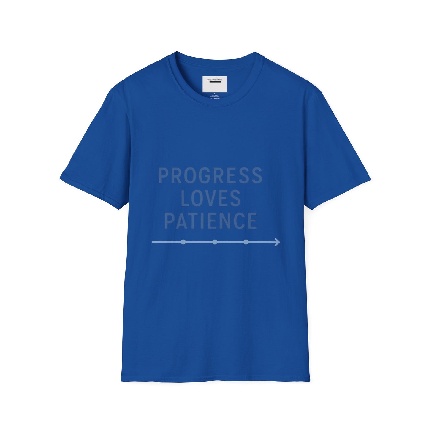 Progress Loves Patience Blueprint Timeline | Minimal Motivational Quote | Growth Mindset Wall Art | Planner & Engineer Inspiration