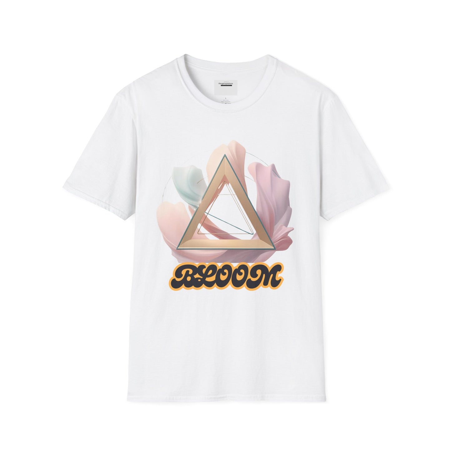 Blooming Vibes Unisex Softstyle T-Shirt, Floral Tee, Feminine Style Shirt, Spring Outfit, Gift for Her, Nature Lover Tee,Self Love Shirt