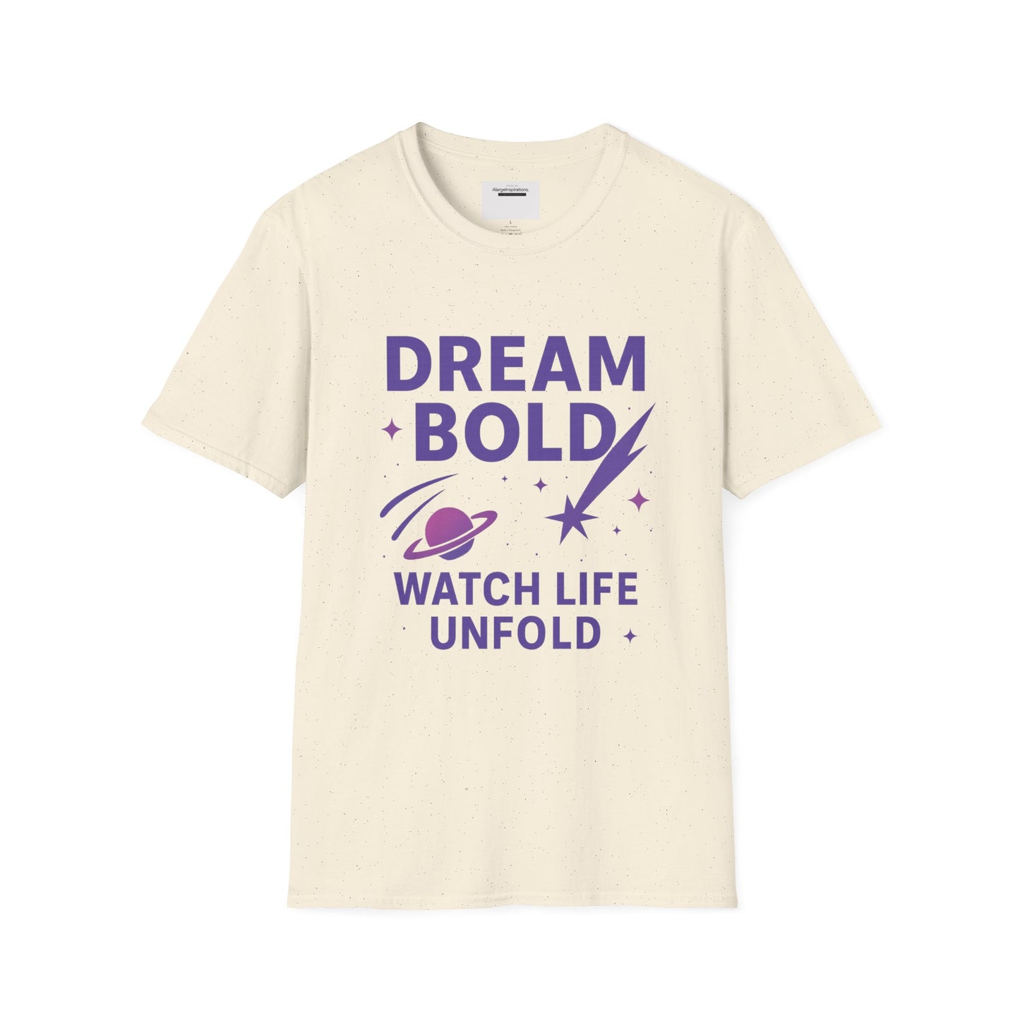 Dream Bold Watch Life Unfold Shirt | Galaxy Shooting Stars Tee, Cosmic Motivation Quote, Inspirational Space GraphicT-Shirt, Space Quote Tee