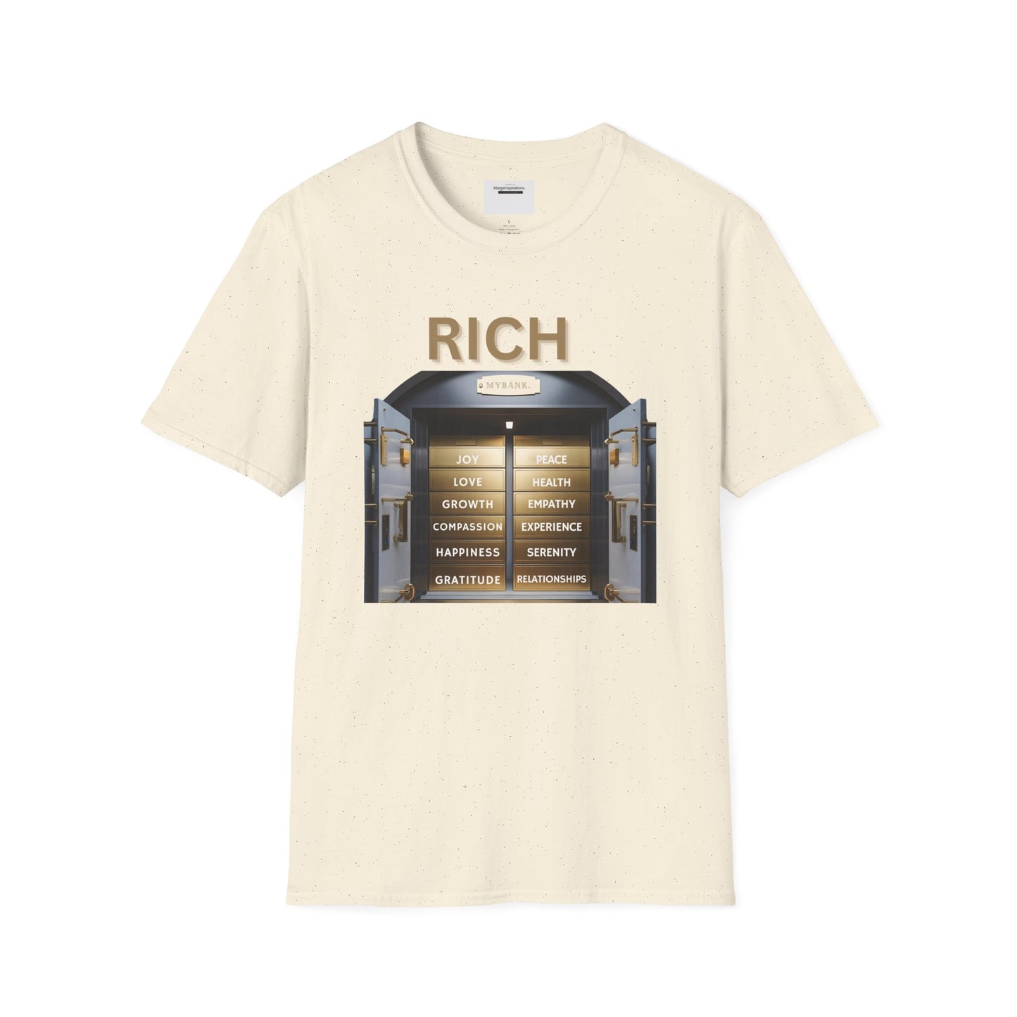 Rich Mindset Unisex T-Shirt | Daily Motivational Gift Apparel, Inspirational Shirt, Positive Gift for Christmas, Birthday, Thanksgiving,