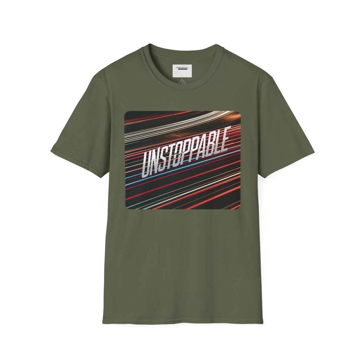 Unstoppable Unisex Softstyle T-Shirt, Motivational Shirt, Fitness Wear, Casual Outfit, Gift for Him/Her, Everyday Apparel, Goal getter,