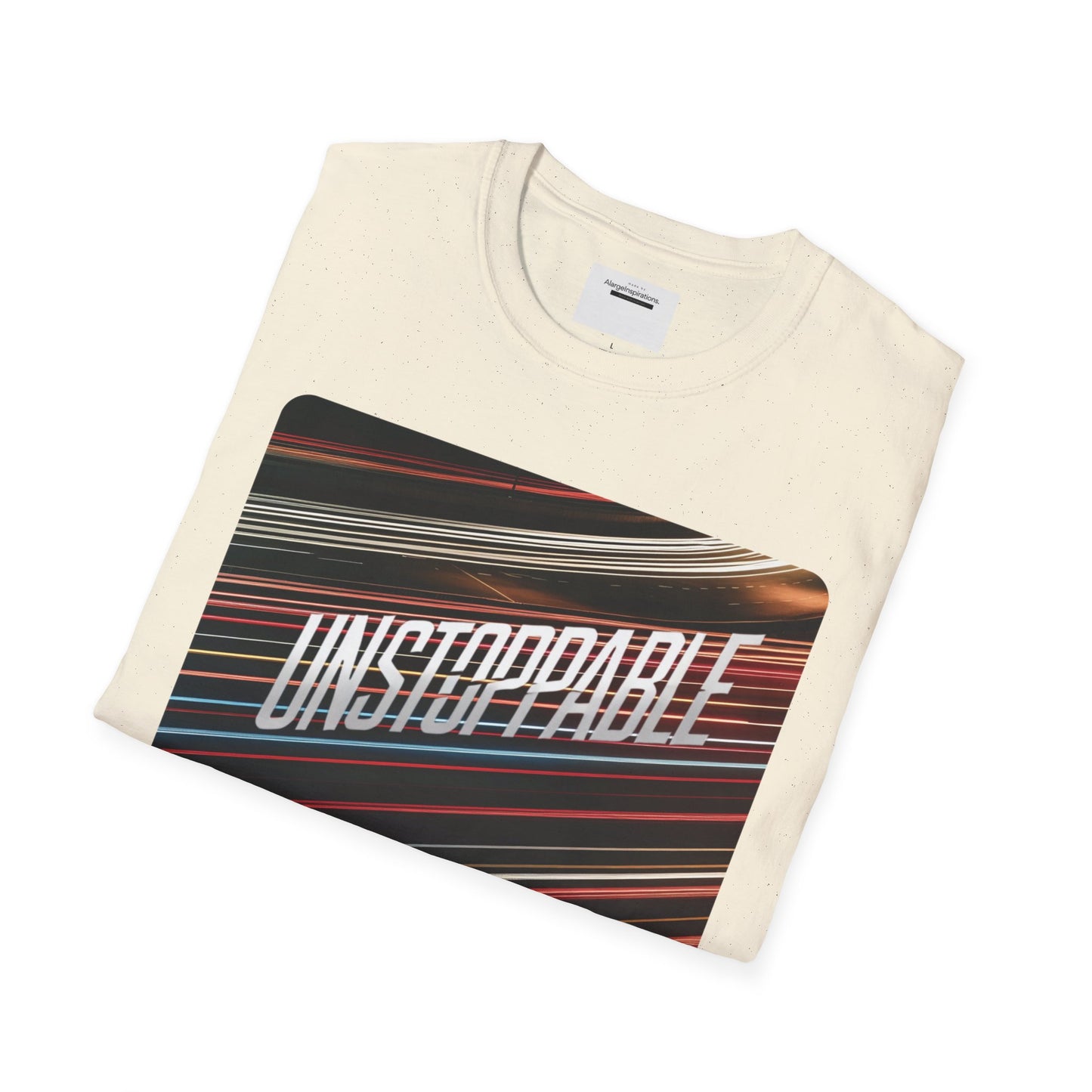 Unstoppable Unisex Softstyle T-Shirt, Motivational Shirt, Fitness Wear, Casual Outfit, Gift for Him/Her, Everyday Apparel, Goal getter,