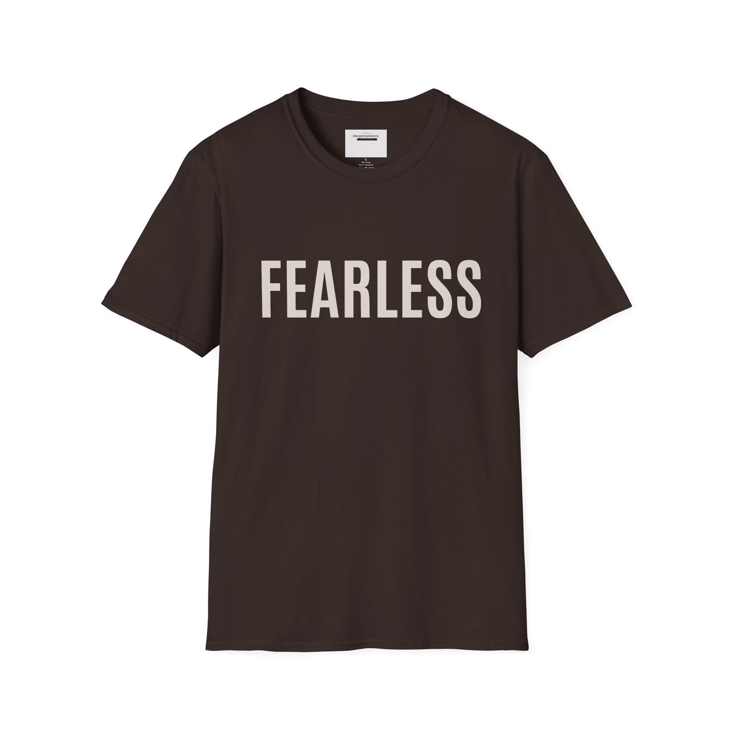 Fearless Christian Shirt | Faith Inspired TShirt for Women & Men | Bible Verse Courage Tee | Bold Minimalist Streetwear | Spiritual Gift