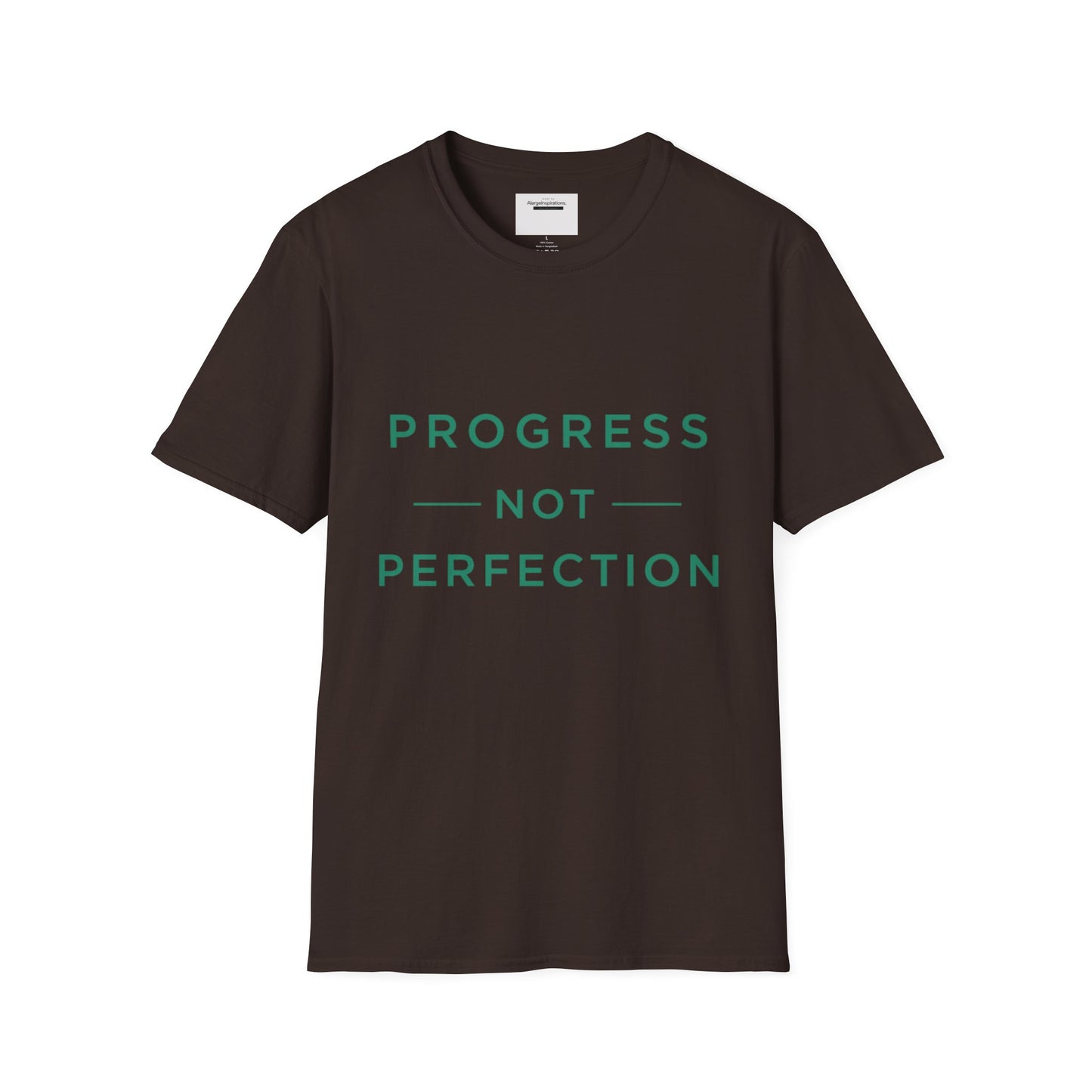 Progress Not Perfection T-Shirt | Sarcastic Motivational Tee | Anti Perfectionism Humor | Real Life Motivation Shirt |Relatable Quote Tee