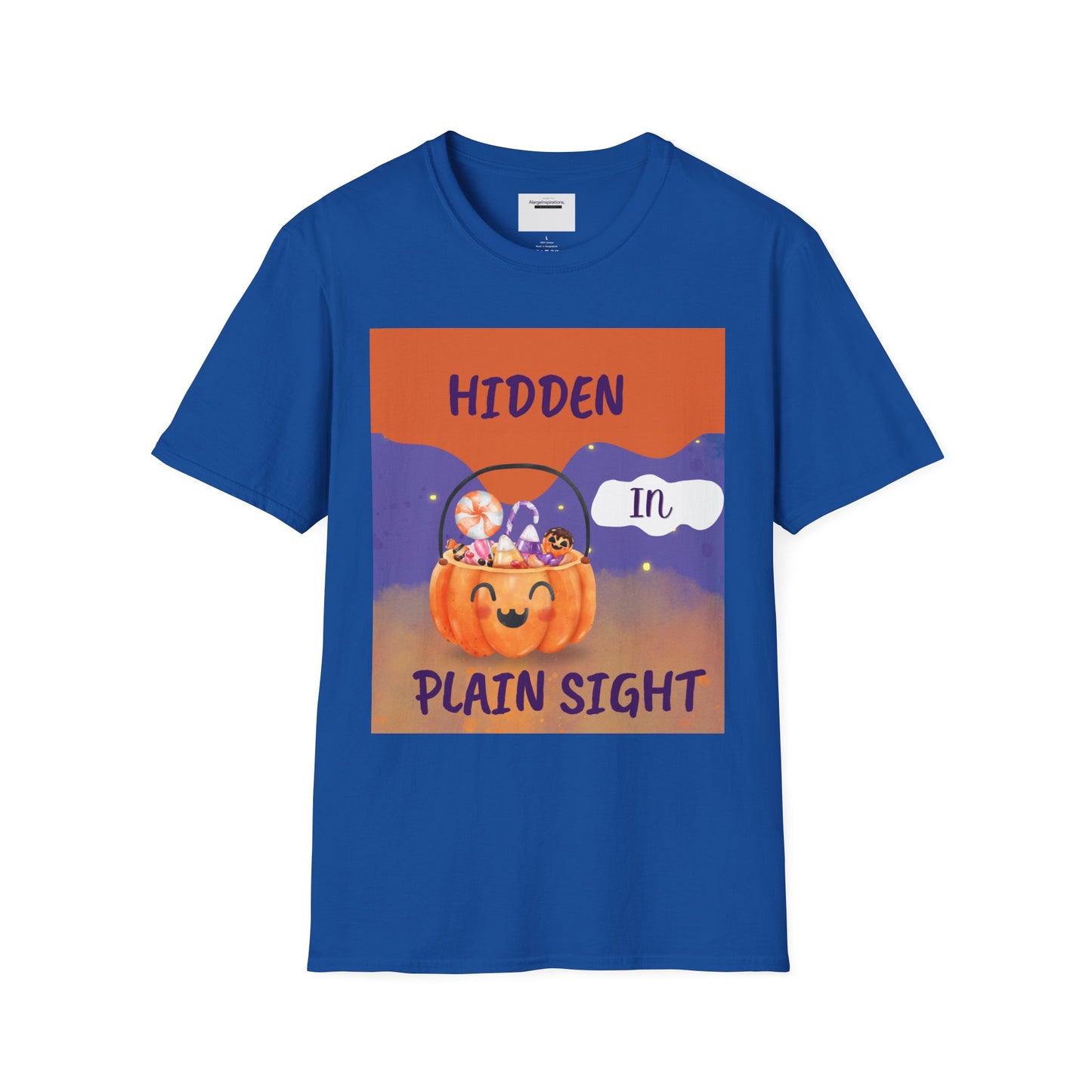 Halloween Pumpkin T-Shirt | Hidden in Plain Sight | Keep It Private T-Shirt for Fall, Keep It Private. Wear It Bold, Spooky Season,