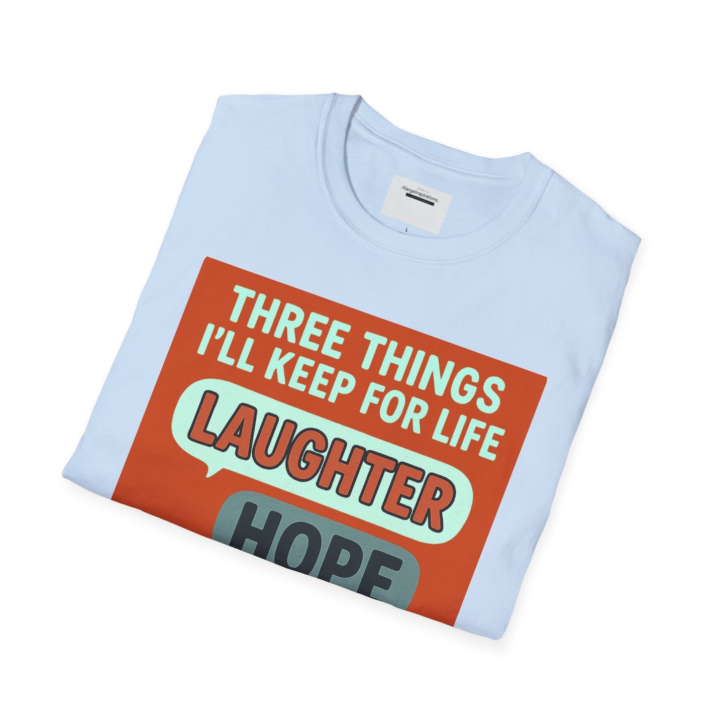 Laughter Hope Comfy Socks T-Shirt, Unisex Humor Tee, Fun Life Motto Shirt, Comfortable Apparel,Hope & Comfy Socks,Cozy Inspirational T-Shirt