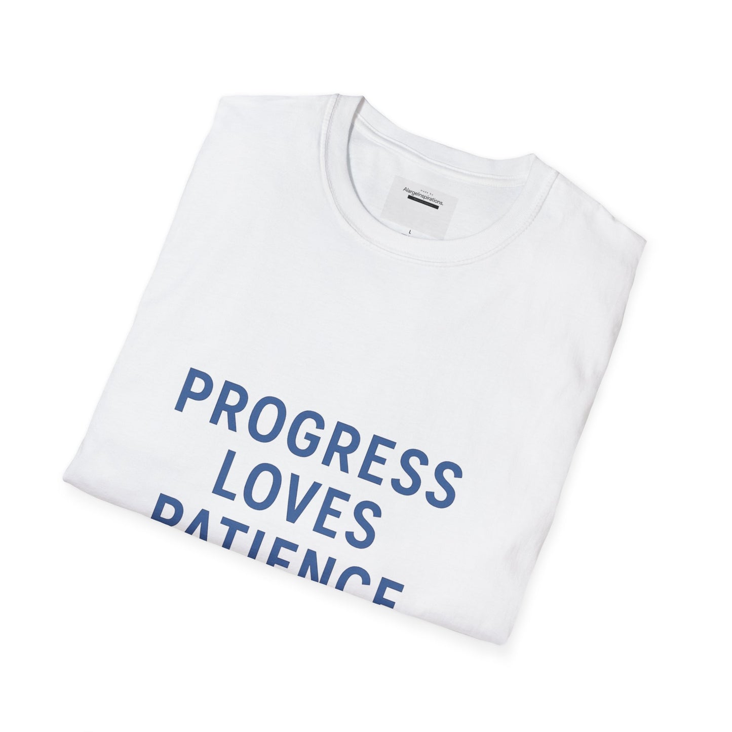 Progress Loves Patience Blueprint Timeline | Minimal Motivational Quote | Growth Mindset Wall Art | Planner & Engineer Inspiration