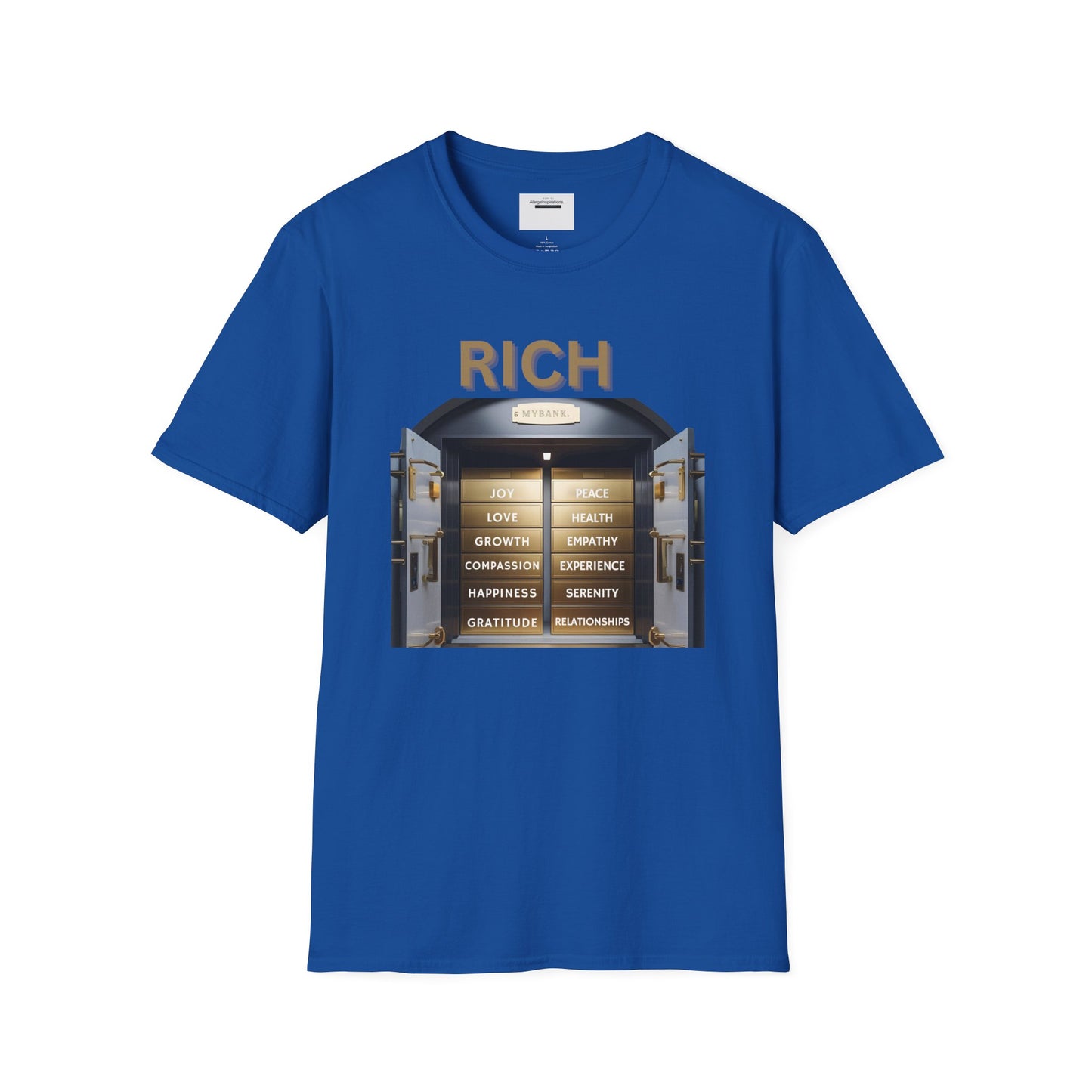 Rich Mindset Unisex T-Shirt | Daily Motivational Gift Apparel, Inspirational Shirt, Positive Gift for Christmas, Birthday, Thanksgiving,