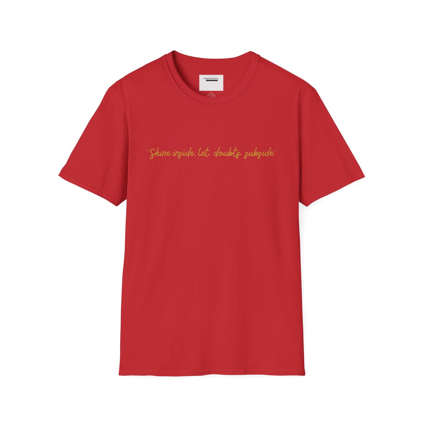 Inspirational Quote Unisex T-Shirt, Positive Affirmation Tee, Handwritten Script Tee, Casual Wear, Motivational Clothing,Everyday Motivation