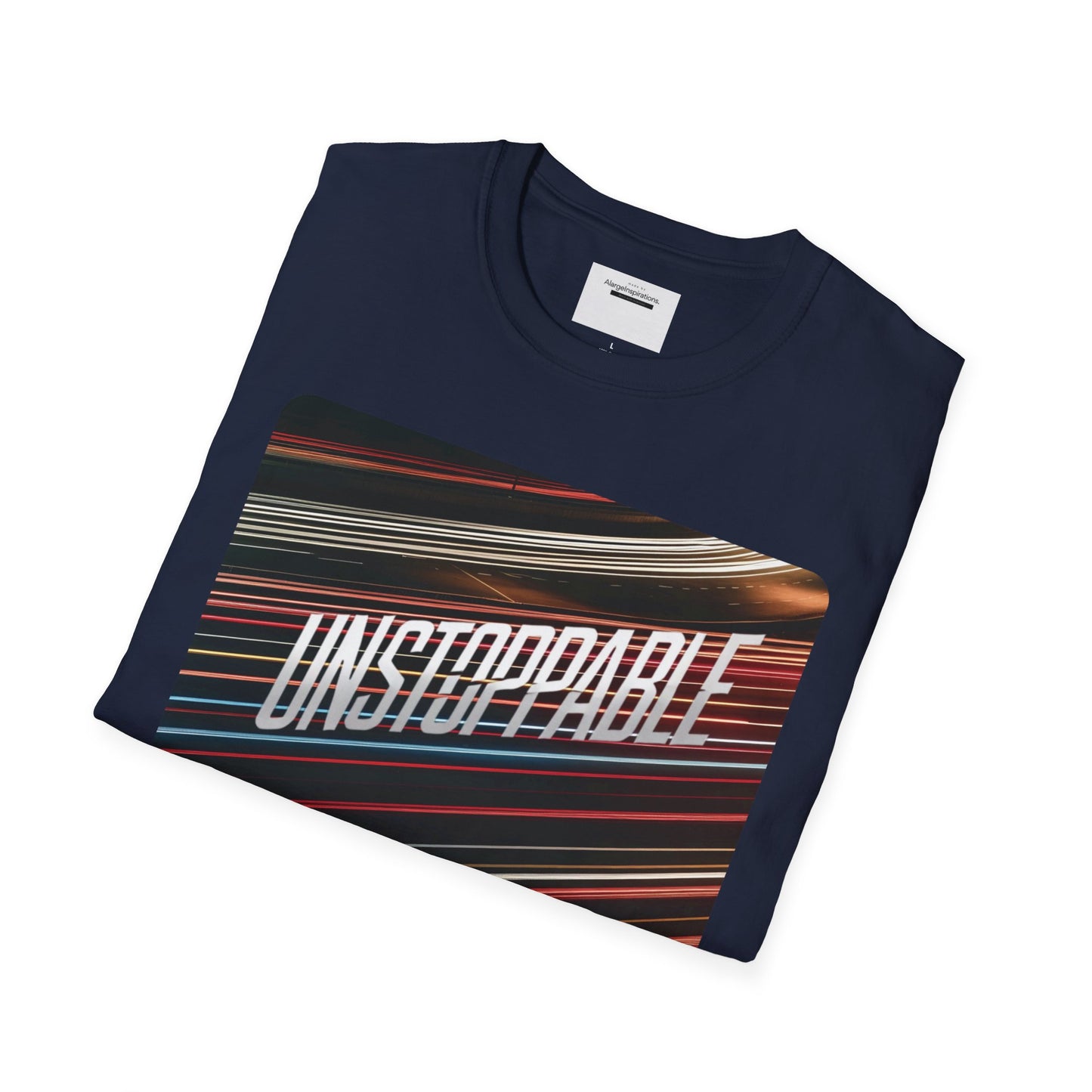 Unstoppable Unisex Softstyle T-Shirt, Motivational Shirt, Fitness Wear, Casual Outfit, Gift for Him/Her, Everyday Apparel, Goal getter,
