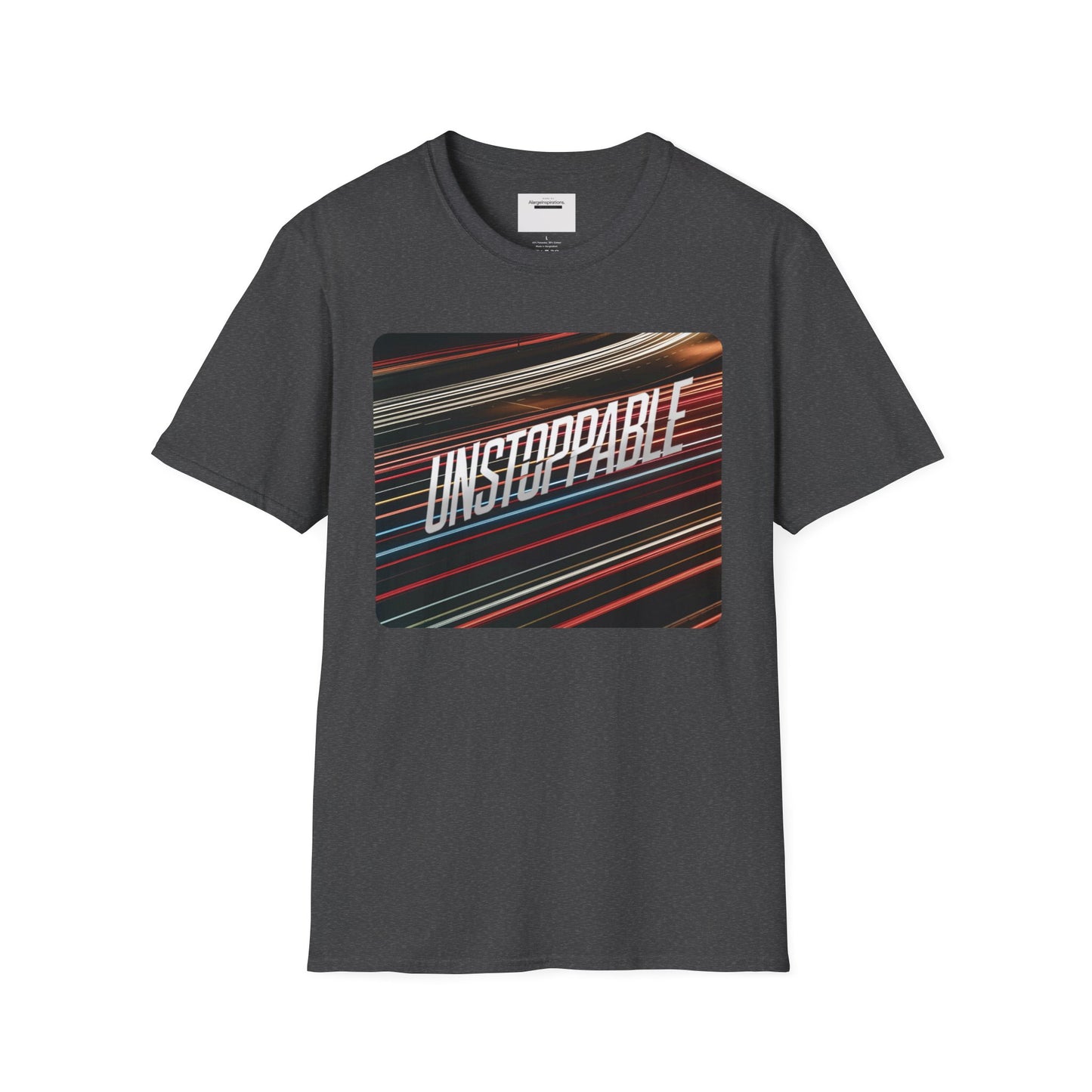 Unstoppable Unisex Softstyle T-Shirt, Motivational Shirt, Fitness Wear, Casual Outfit, Gift for Him/Her, Everyday Apparel, Goal getter,