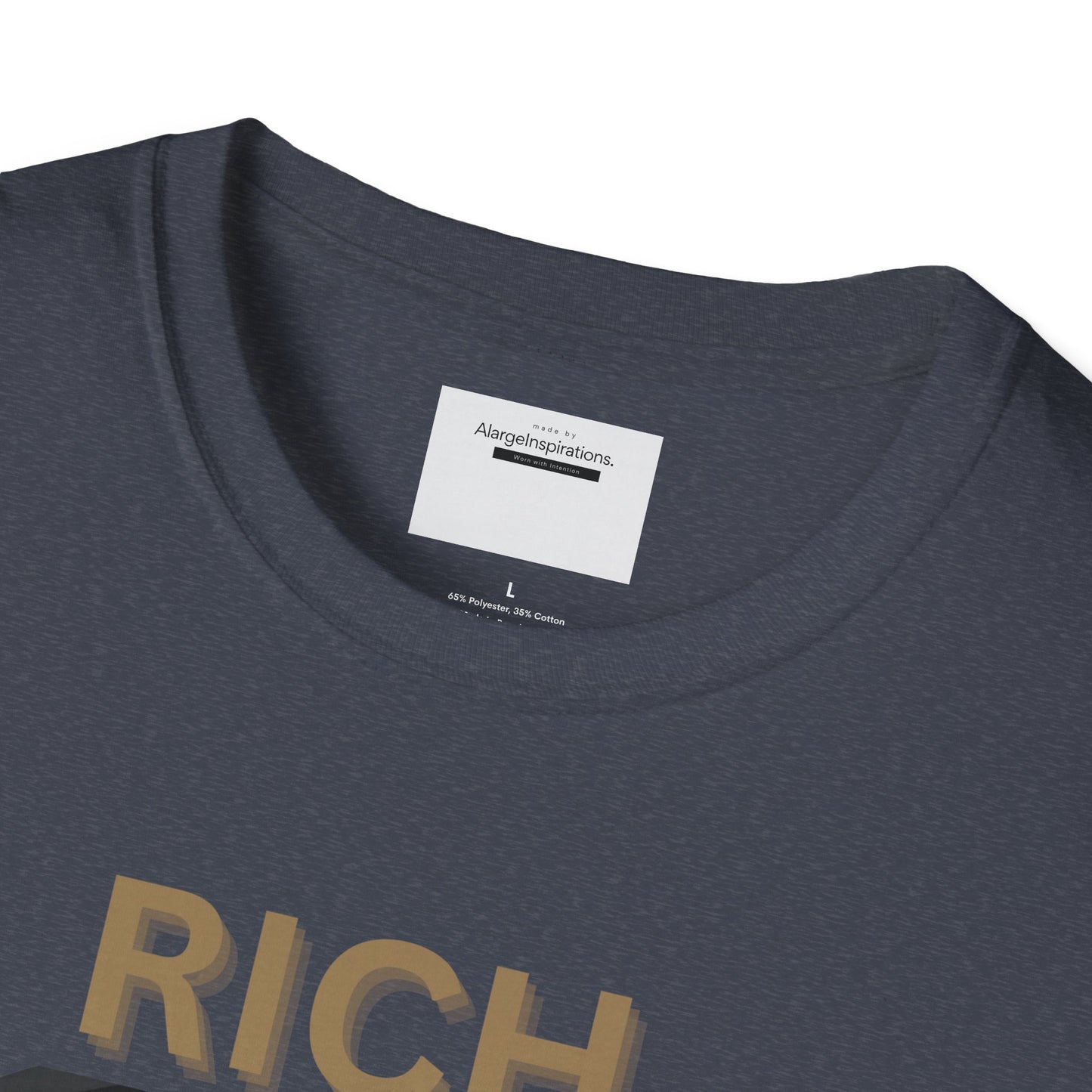 Rich Mindset Unisex T-Shirt | Daily Motivational Gift Apparel, Inspirational Shirt, Positive Gift for Christmas, Birthday, Thanksgiving,