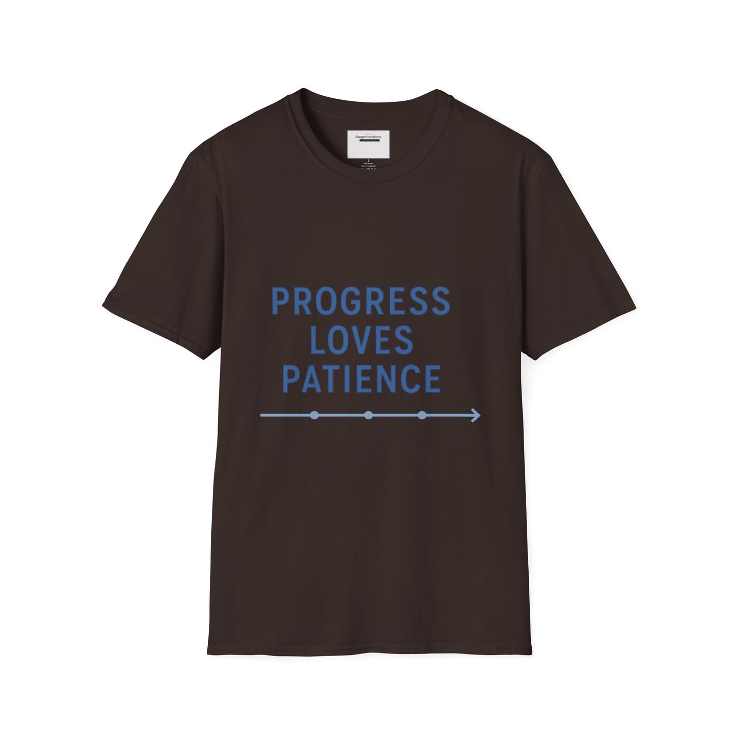 Progress Loves Patience Blueprint Timeline | Minimal Motivational Quote | Growth Mindset Wall Art | Planner & Engineer Inspiration