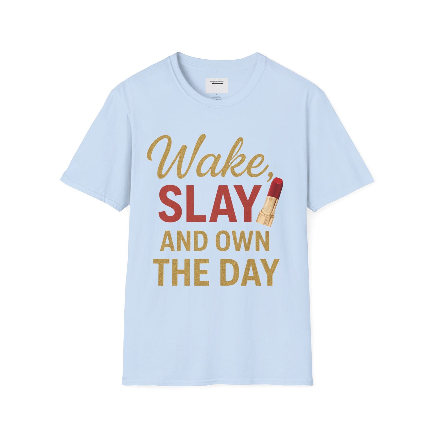 Wake Slay and Own the Day T-Shirt,Empowering Statement T-Shirt, Motivational Tee, Gift for Her, Inspirational Apparel,Daily Inspiration Top