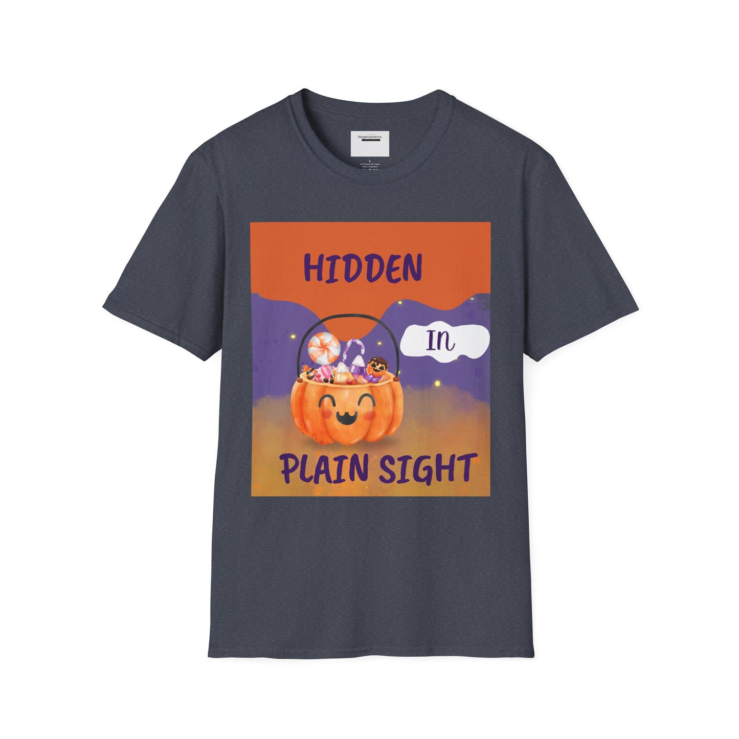 Halloween Pumpkin T-Shirt | Hidden in Plain Sight | Keep It Private T-Shirt for Fall, Keep It Private. Wear It Bold, Spooky Season,