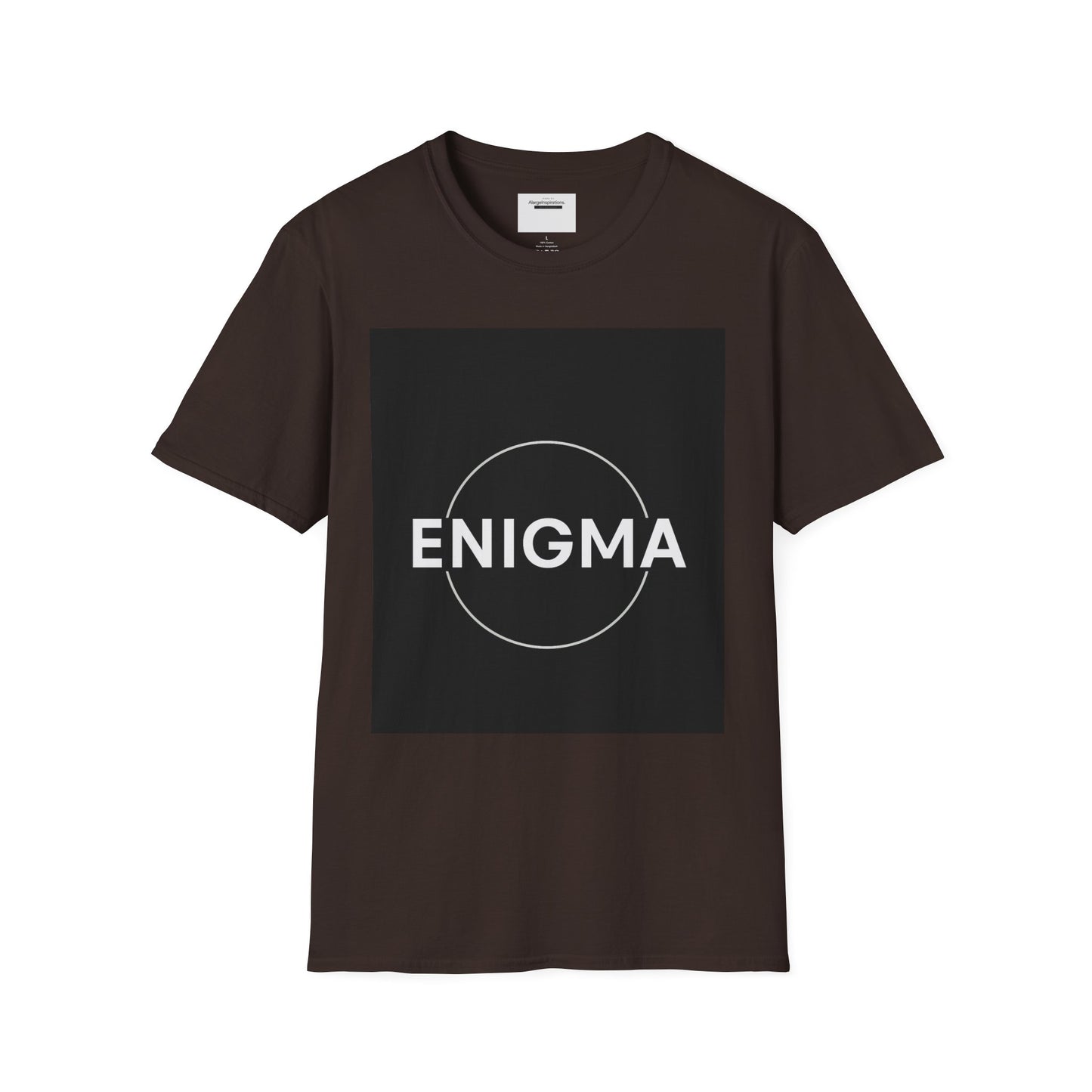 Unisex Enigma Softstyle T-Shirt , Unique Gift , Minimalist "ENIGMA" T-Shirt, Mystery & Inspiration Shirt, Comfortable Everyday Shirt