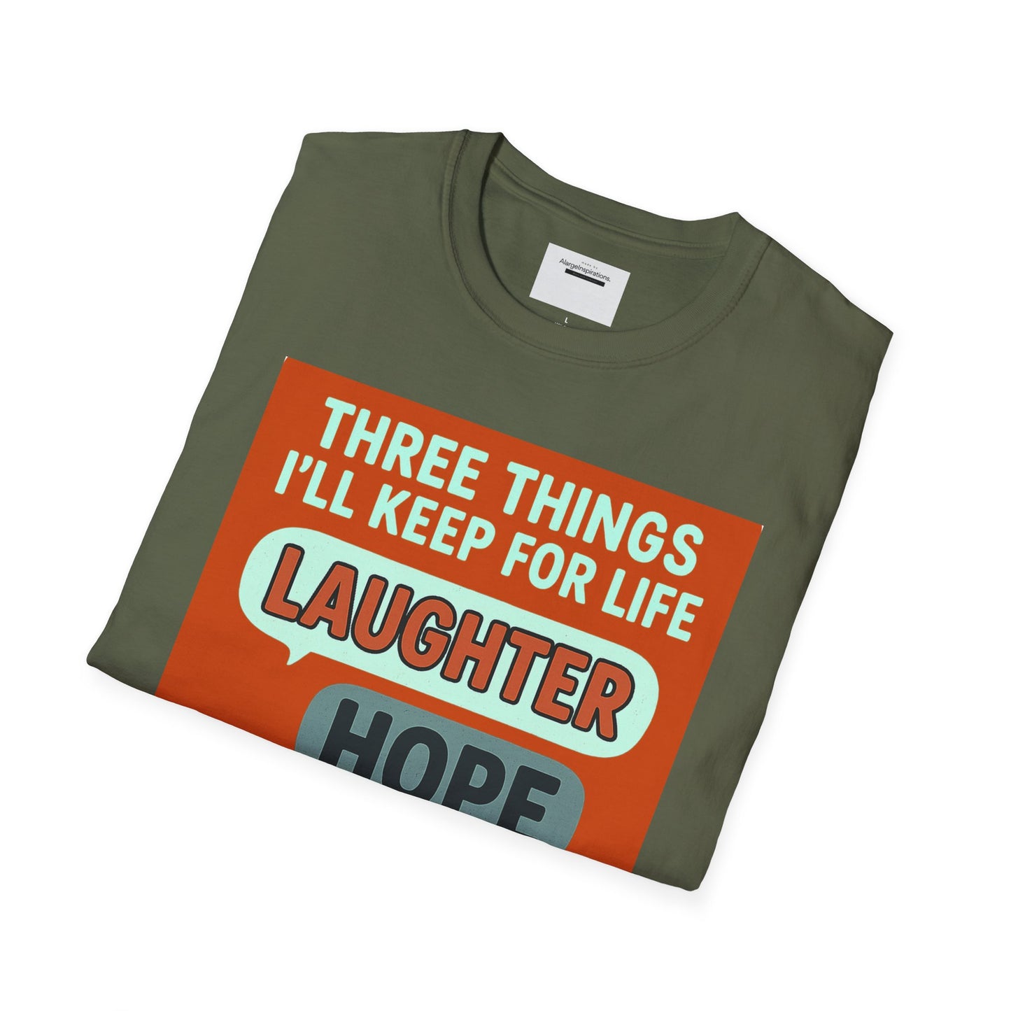 Laughter Hope Comfy Socks T-Shirt, Unisex Humor Tee, Fun Life Motto Shirt, Comfortable Apparel,Hope & Comfy Socks,Cozy Inspirational T-Shirt
