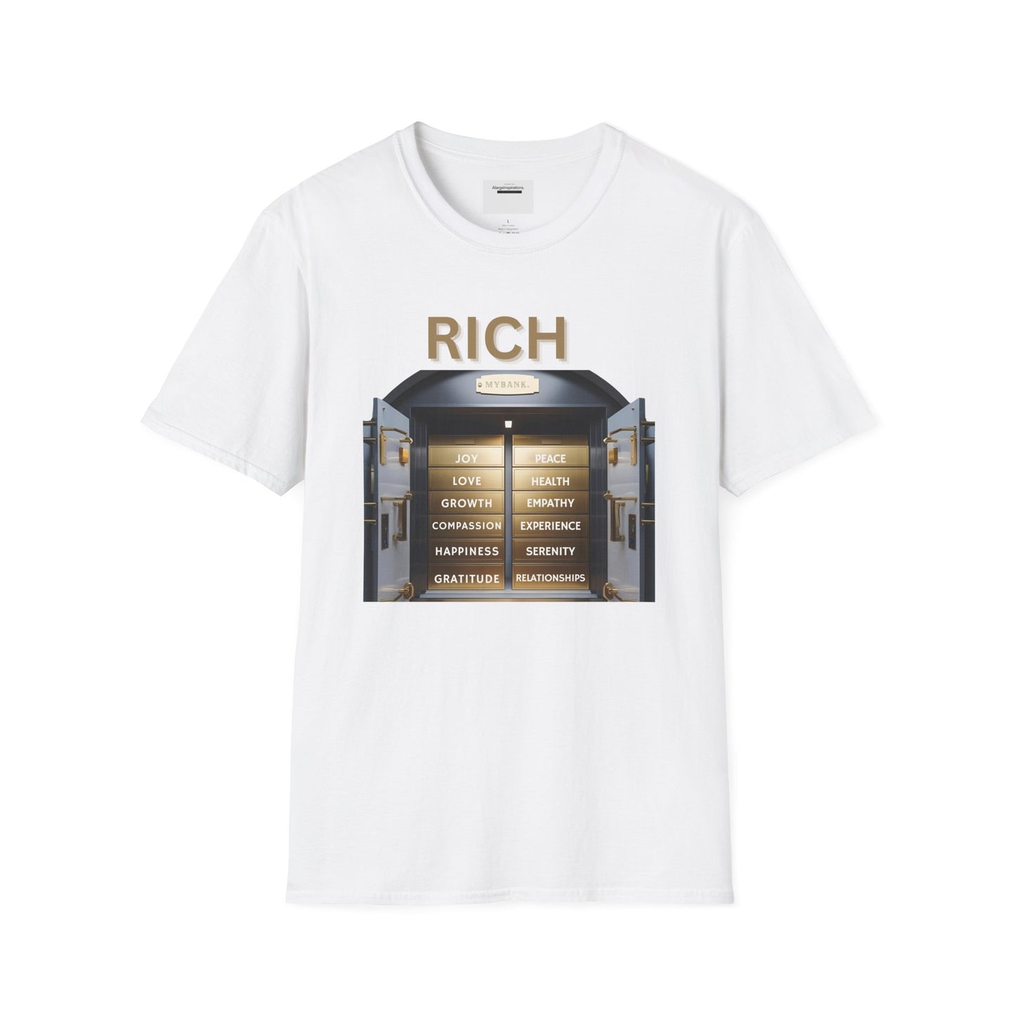 Rich Mindset Unisex T-Shirt | Daily Motivational Gift Apparel, Inspirational Shirt, Positive Gift for Christmas, Birthday, Thanksgiving,