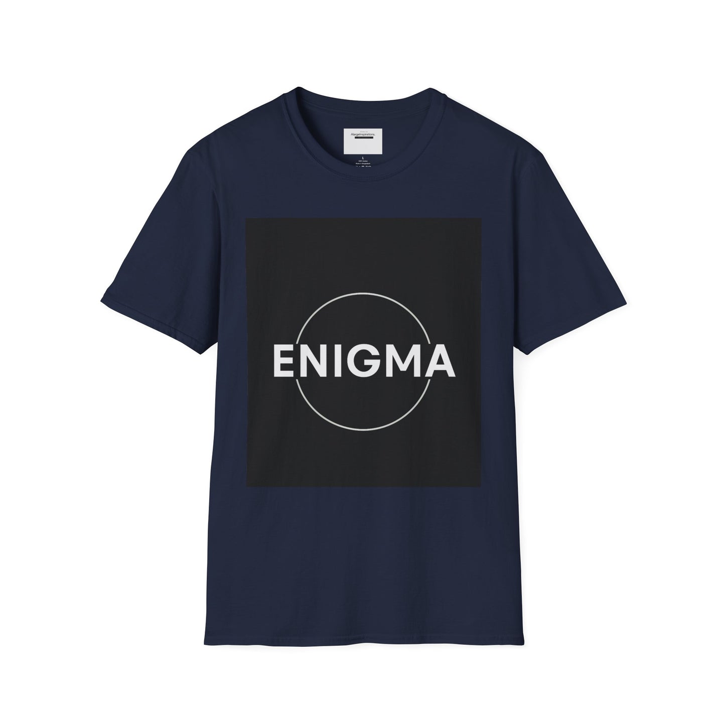 Unisex Enigma Softstyle T-Shirt , Unique Gift , Minimalist "ENIGMA" T-Shirt, Mystery & Inspiration Shirt, Comfortable Everyday Shirt