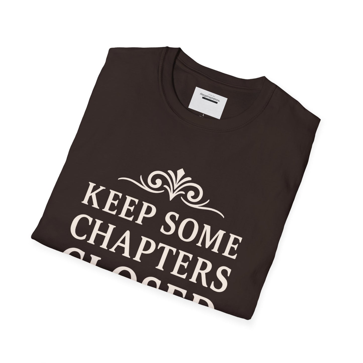 Keep Some Chapters Closed Shirt | Mystery Quote T-Shirt, Keyhole Typography Design, Boundaries Mindset Apparel, Minimalist Graphic Tee