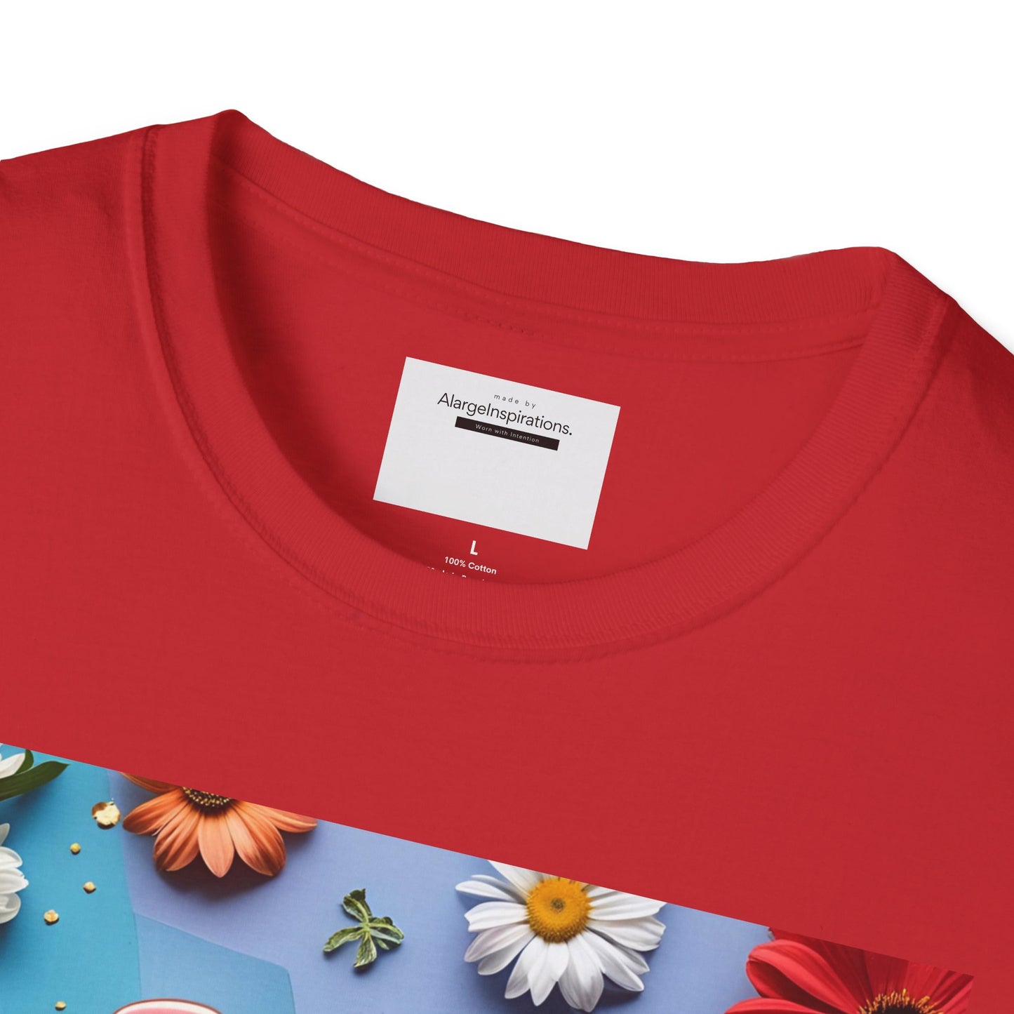 Joy is Coming Floral T-Shirt,Gift for Friends, Positive Vibes, Spring & Summer Style, Motivational Apparel, Encouragement Gift for Women