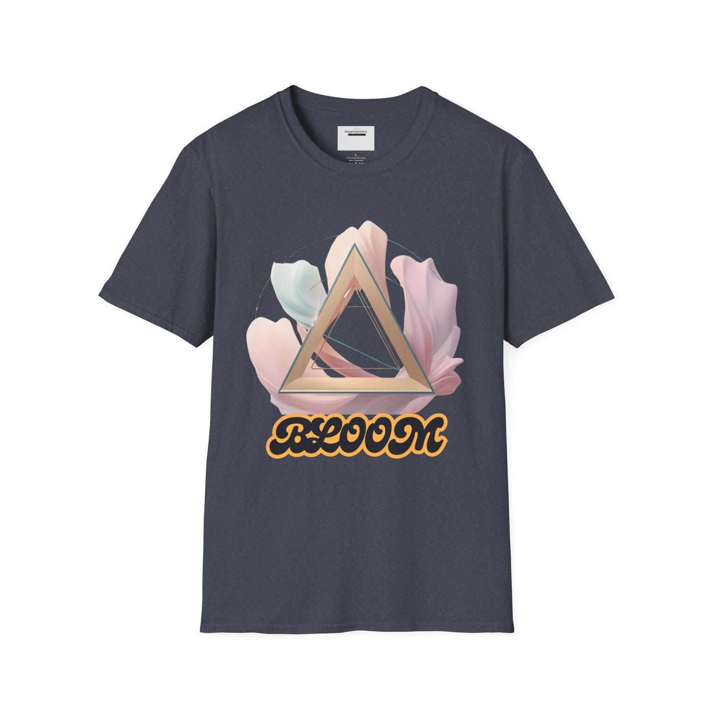 Blooming Vibes Unisex Softstyle T-Shirt, Floral Tee, Feminine Style Shirt, Spring Outfit, Gift for Her, Nature Lover Tee,Self Love Shirt