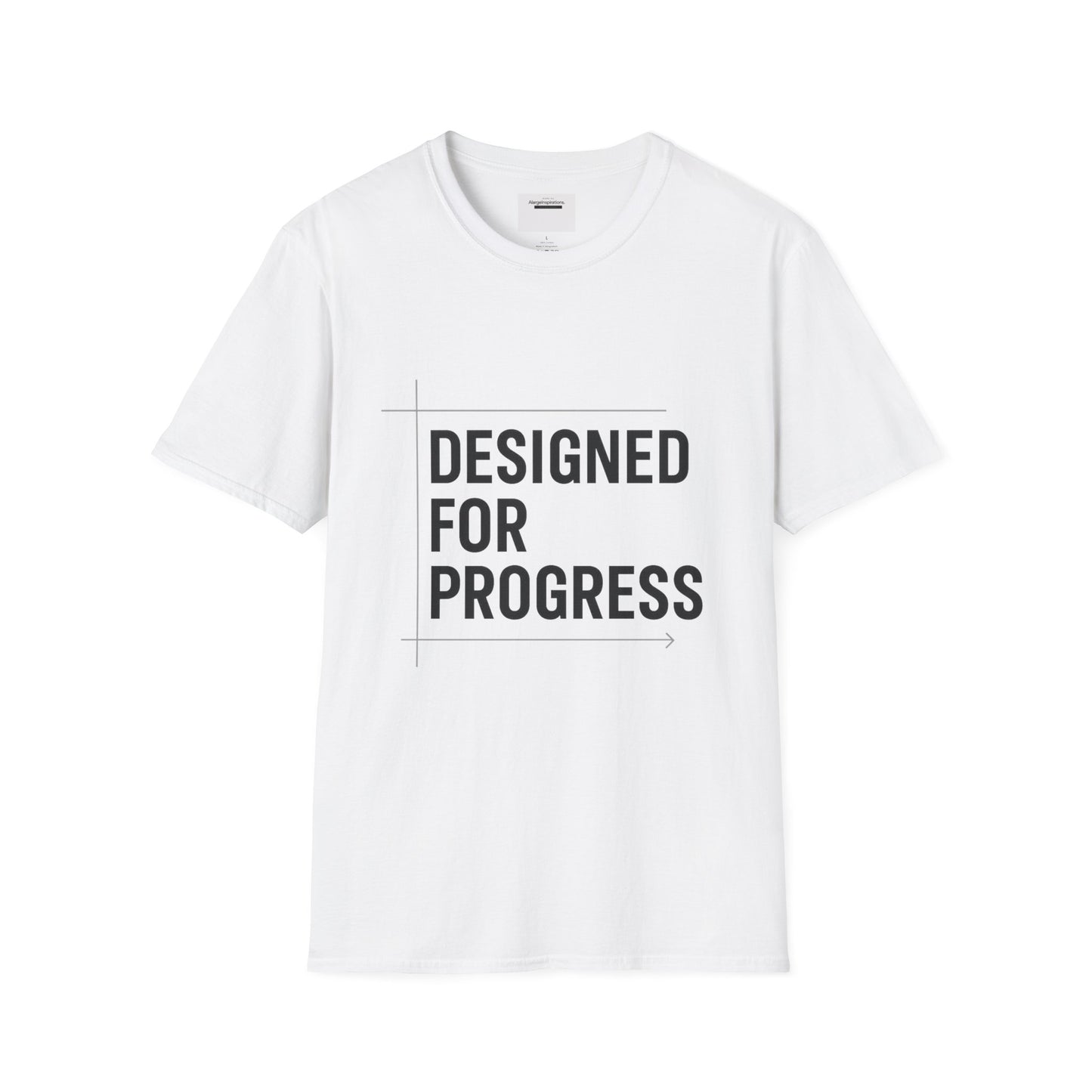 Designed for Progress Shirt , Blueprint Style Motivational Tee, Minimalist Technical Design, Engineer Designer Mindset, Growth QuoteShirt