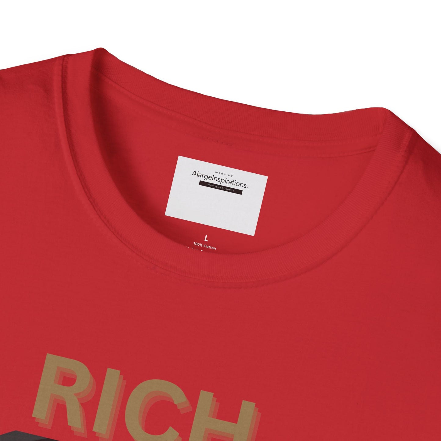 Rich Mindset Unisex T-Shirt | Daily Motivational Gift Apparel, Inspirational Shirt, Positive Gift for Christmas, Birthday, Thanksgiving,