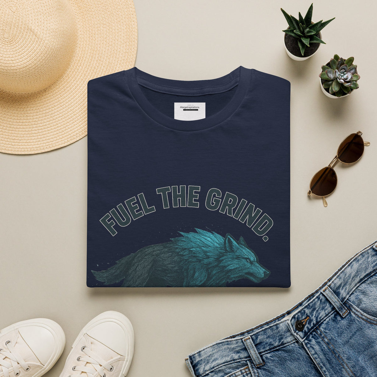 Fuel the Grind Earn the Glory  | Gym Apparel T-Shirt