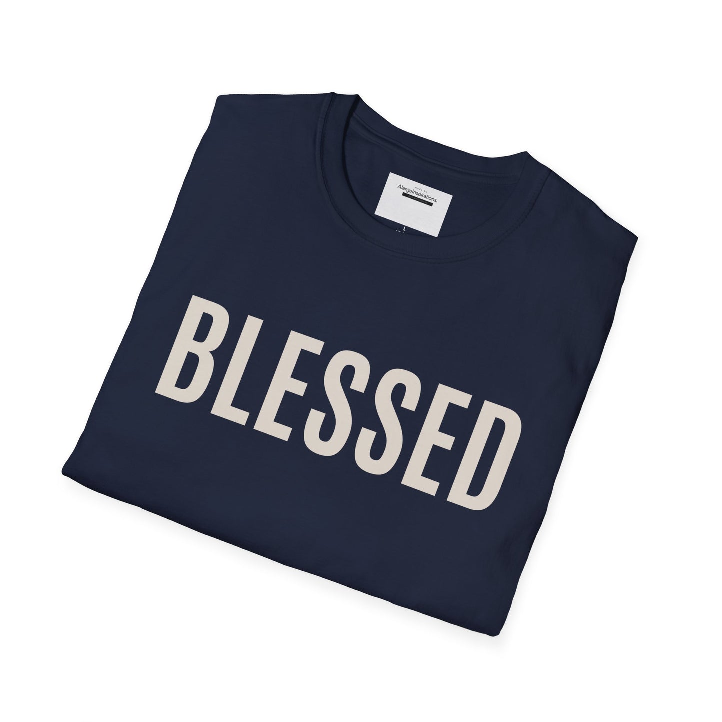 Blessed T-Shirt | Minimal Faith Typography Tee | Christian Inspirational Shirt | Simple Word T Shirt