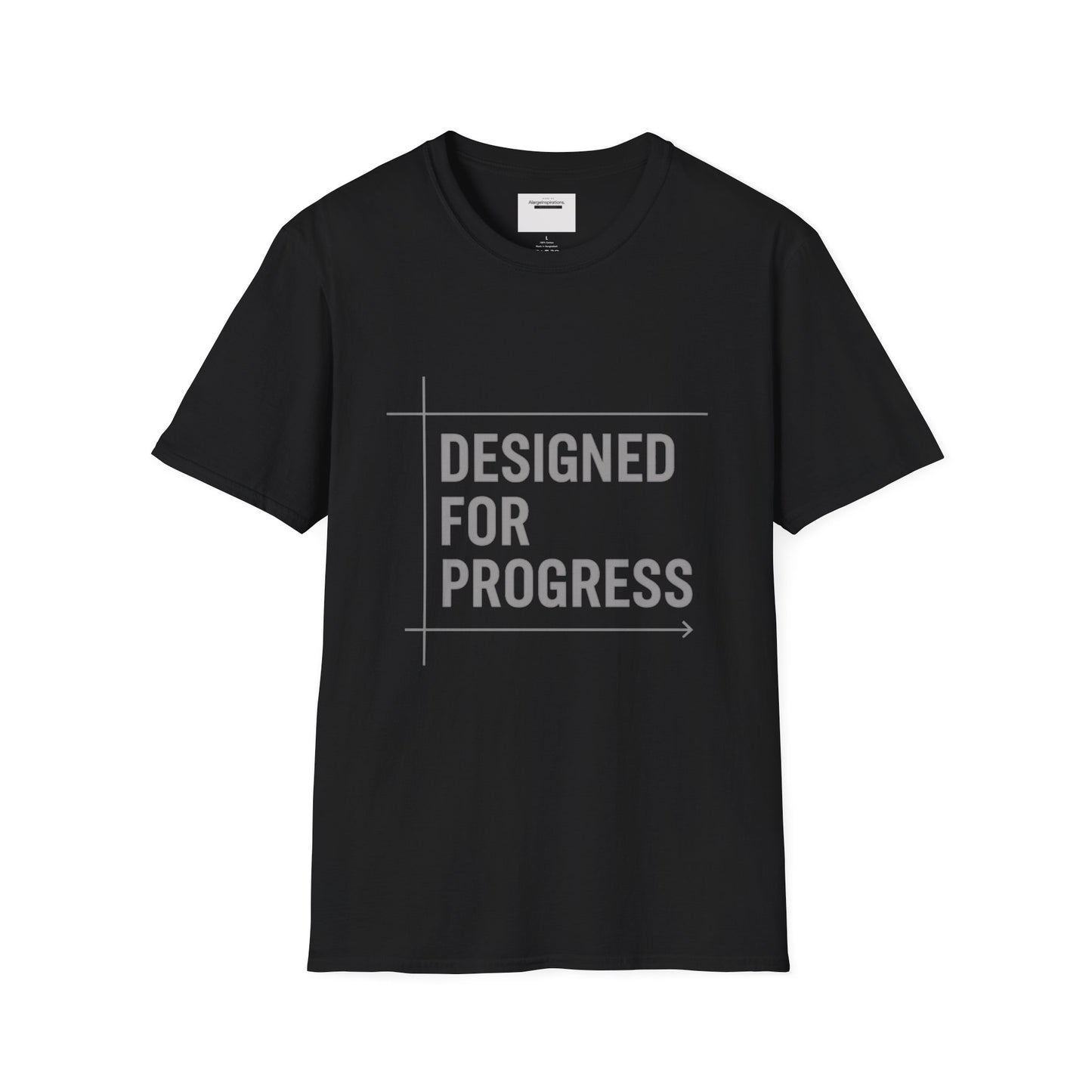 Designed for Progress Shirt , Blueprint Style Motivational Tee, Minimalist Technical Design, Engineer Designer Mindset, Growth QuoteShirt