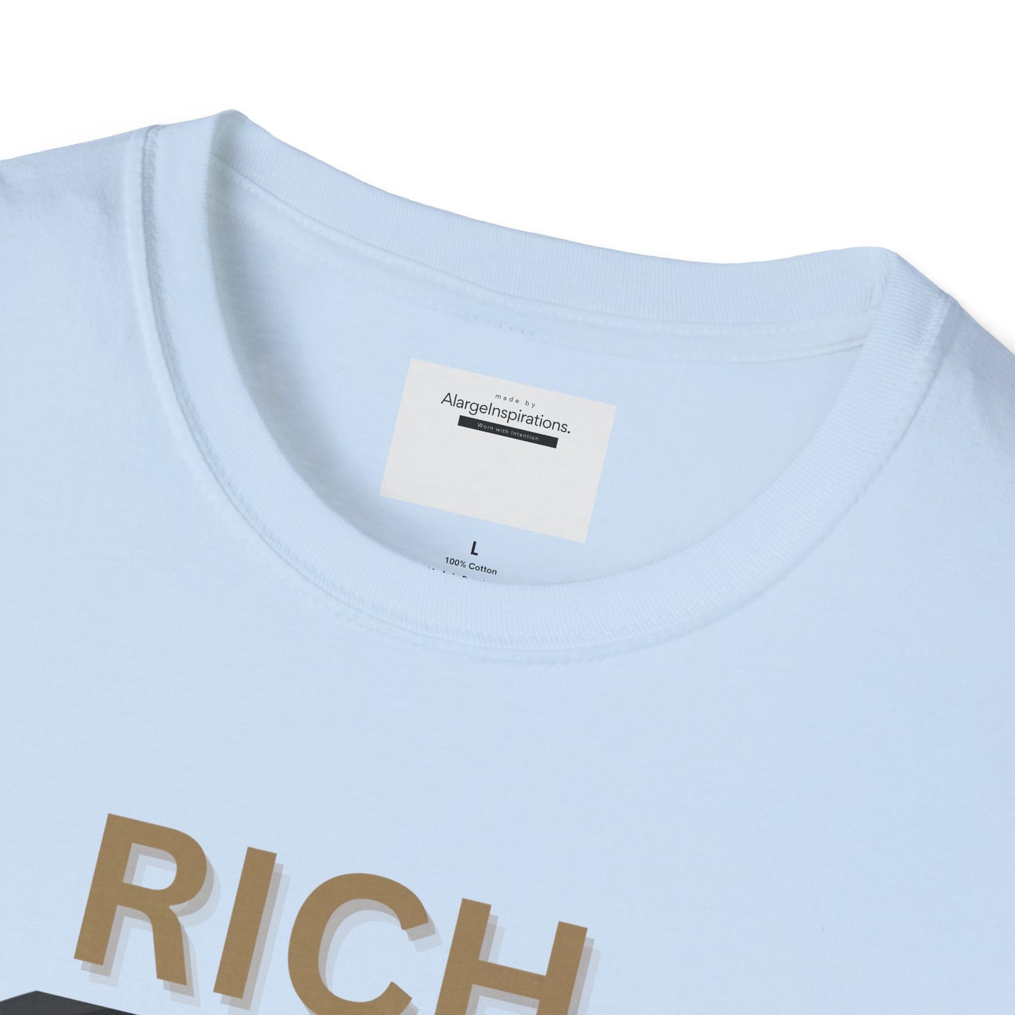 Rich Mindset Unisex T-Shirt | Daily Motivational Gift Apparel, Inspirational Shirt, Positive Gift for Christmas, Birthday, Thanksgiving,