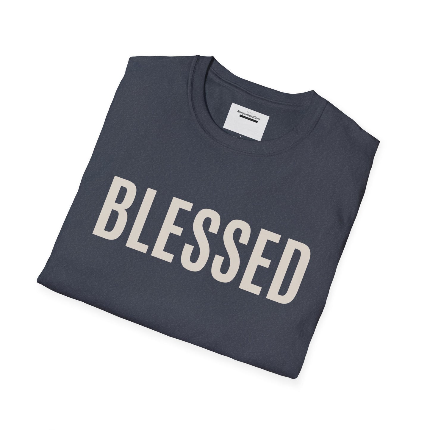 Blessed T-Shirt | Minimal Faith Typography Tee | Christian Inspirational Shirt | Simple Word T Shirt